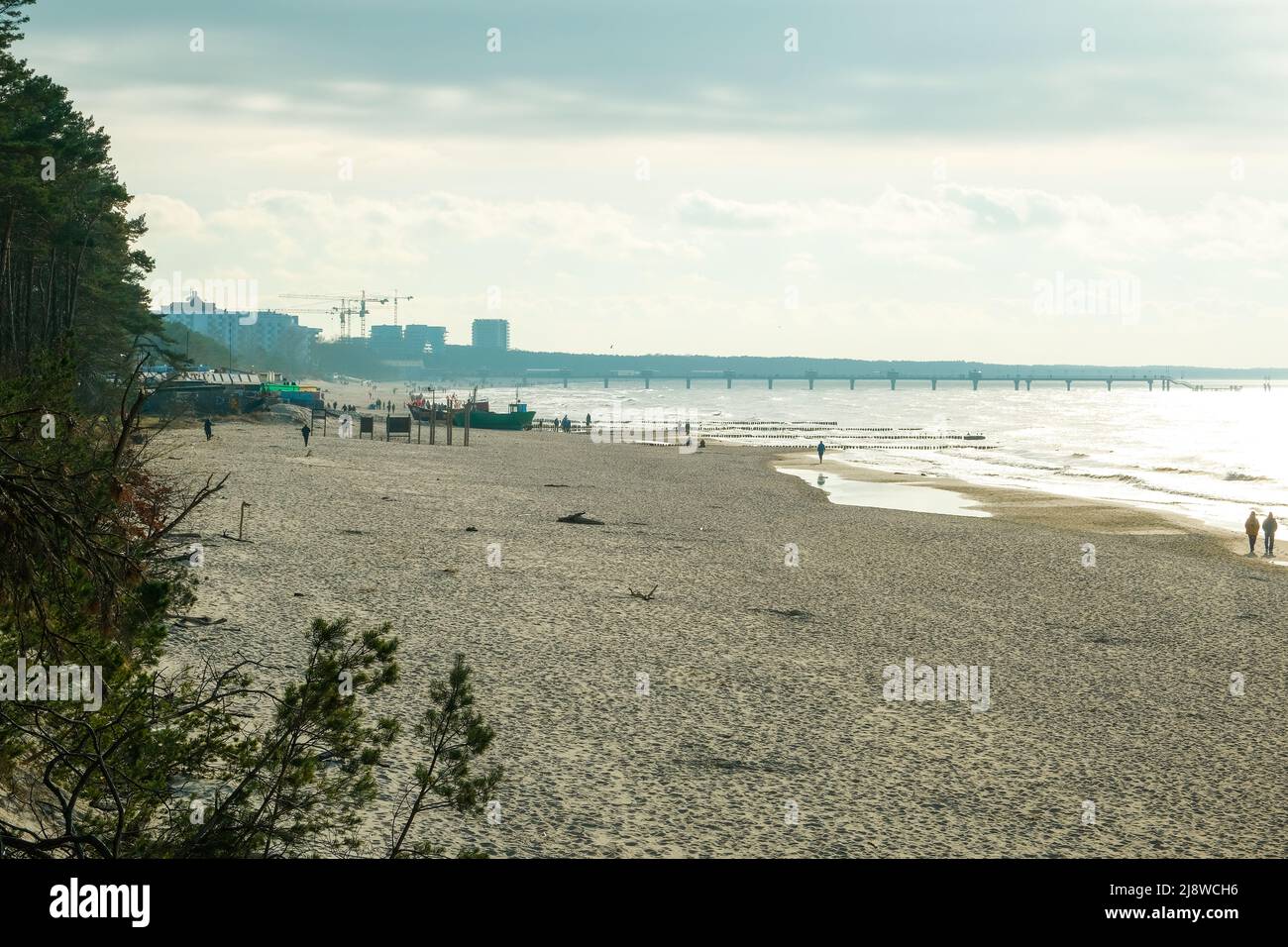 Picture of Skyline industrial area . building on the seashore. Industrial Zone ...