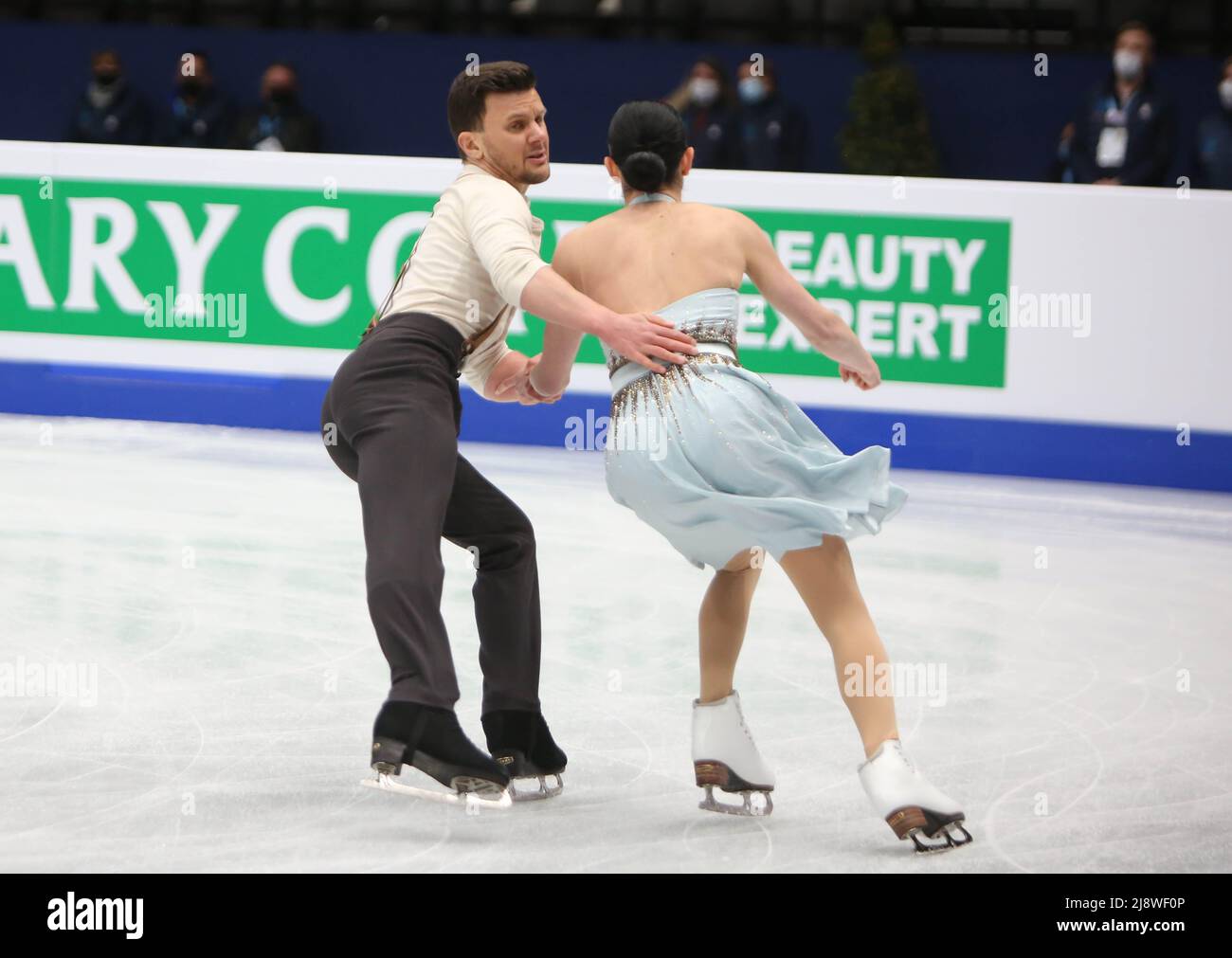 Charlène Guignard / Marco Fabbri of Italy during the ISU World Figure