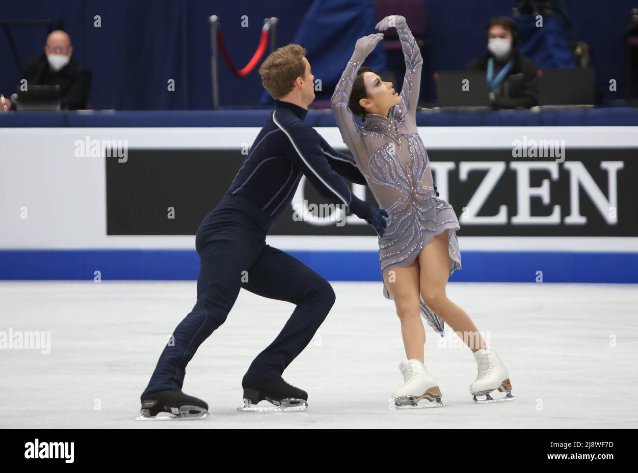 Madison Chock / Evan Bates of Canada during the ISU World Figure