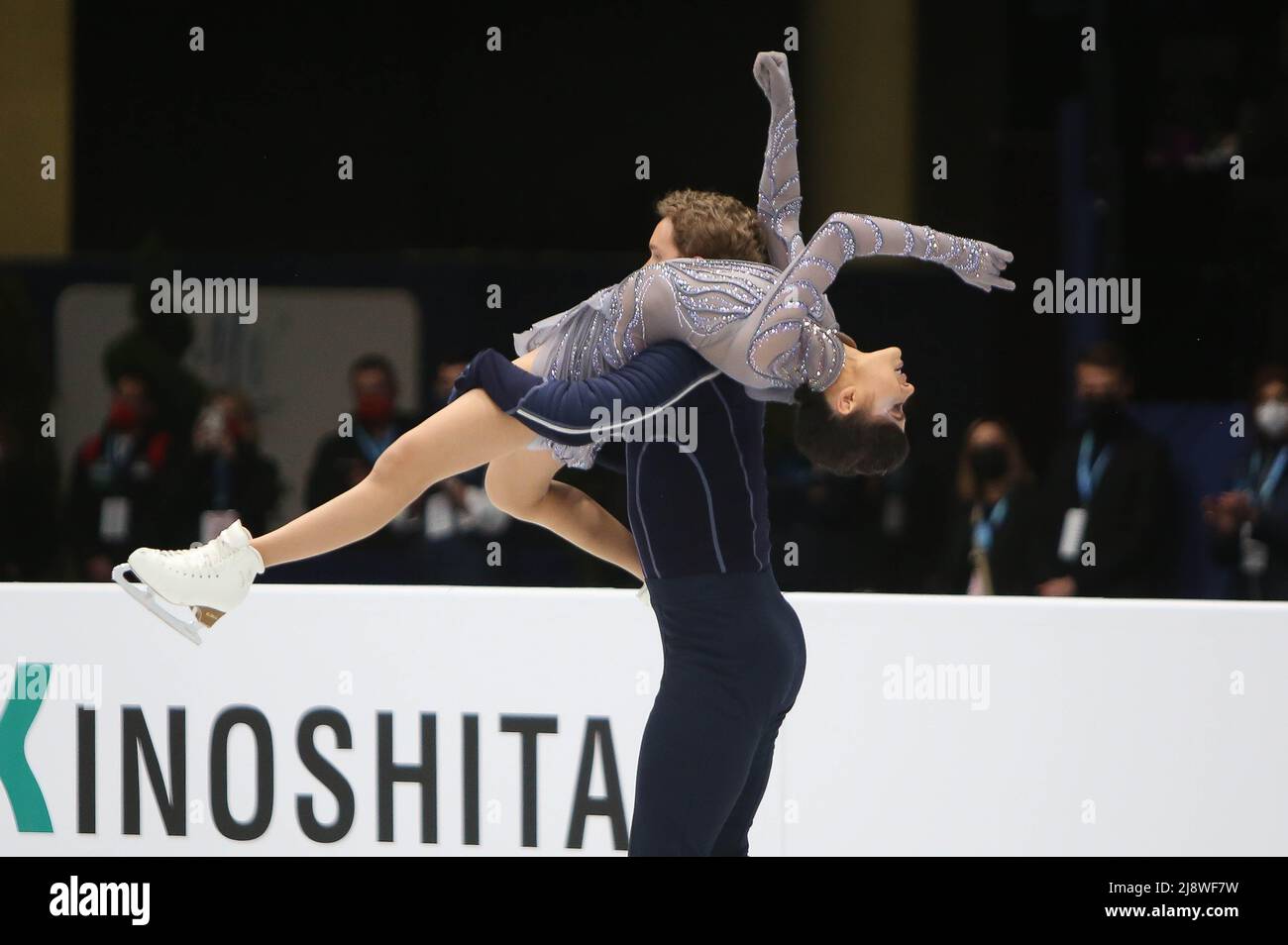 Madison Chock / Evan Bates of Canada during the ISU World Figure