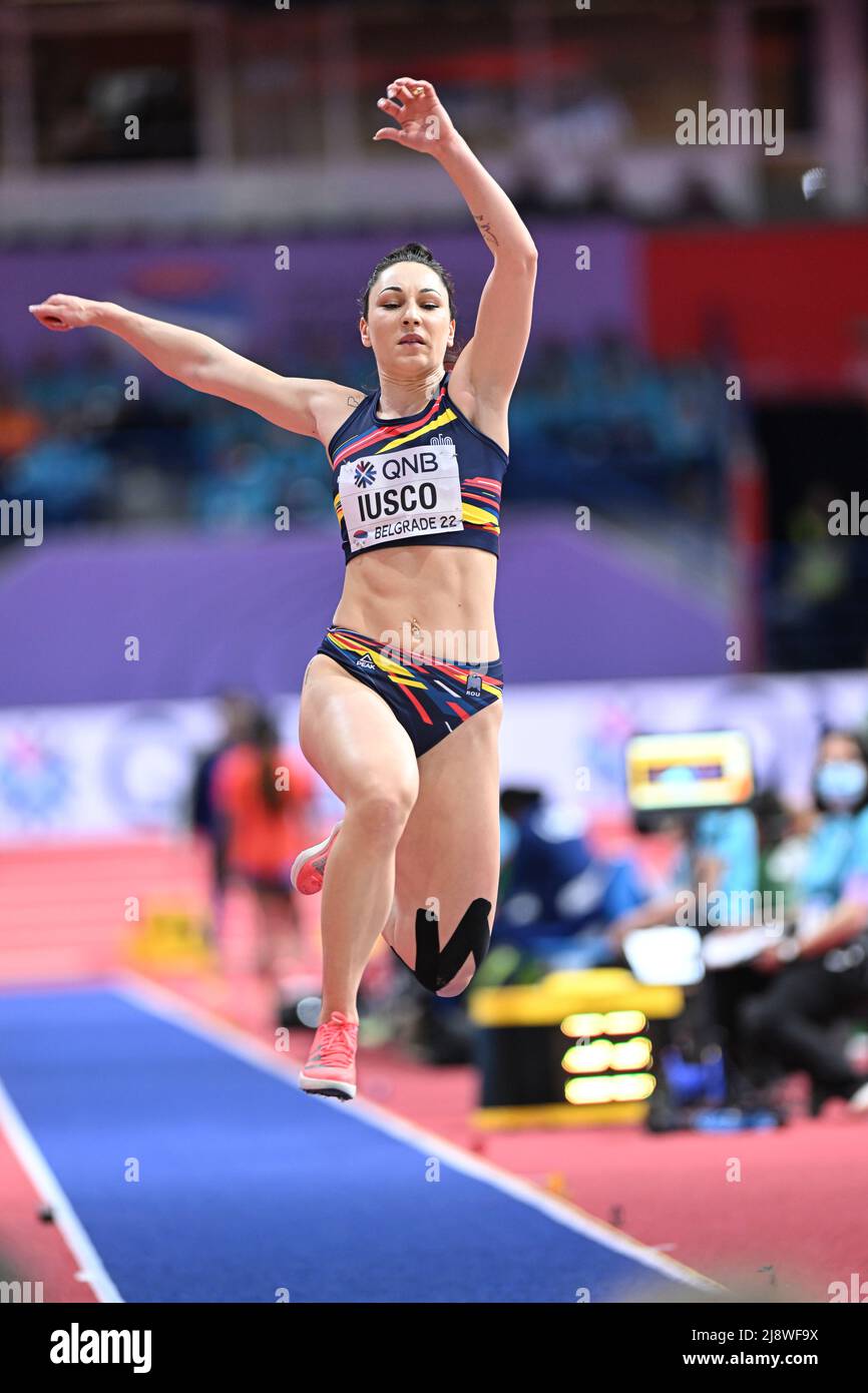 Florentina Costina Iusco participating in the Belgrade 2022 World Indoor  Championships in the Long Jump Stock Photo - Alamy