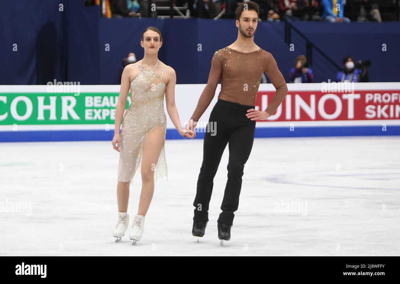 Gabriella Papadakis / Guillaume Cizeron of France during the ISU World