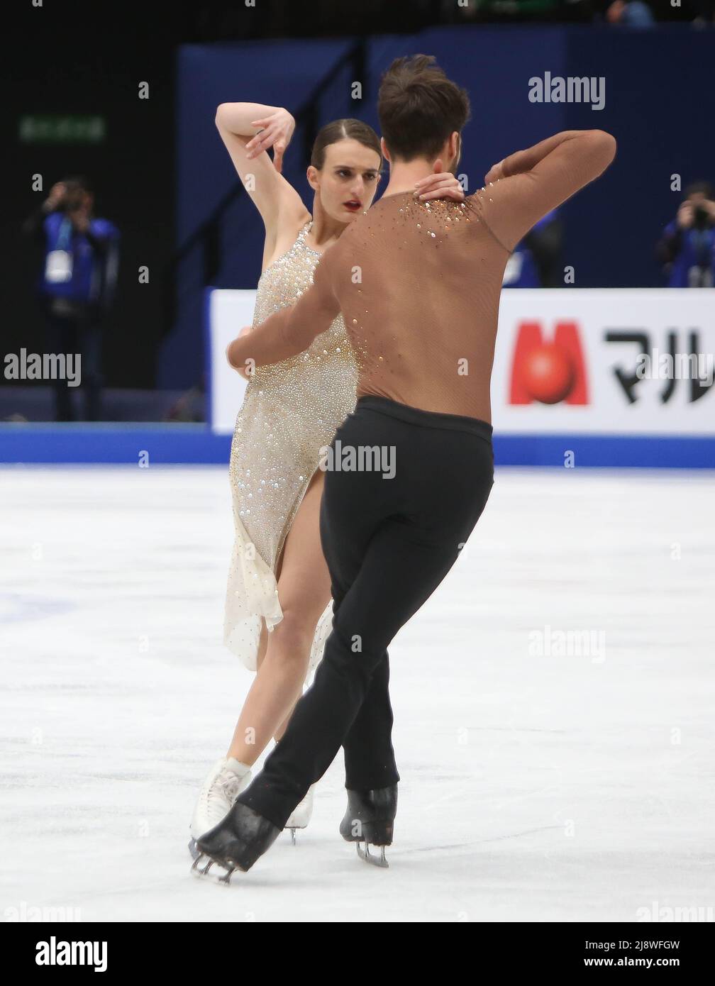 Gabriella Papadakis / Guillaume Cizeron of France during the ISU World