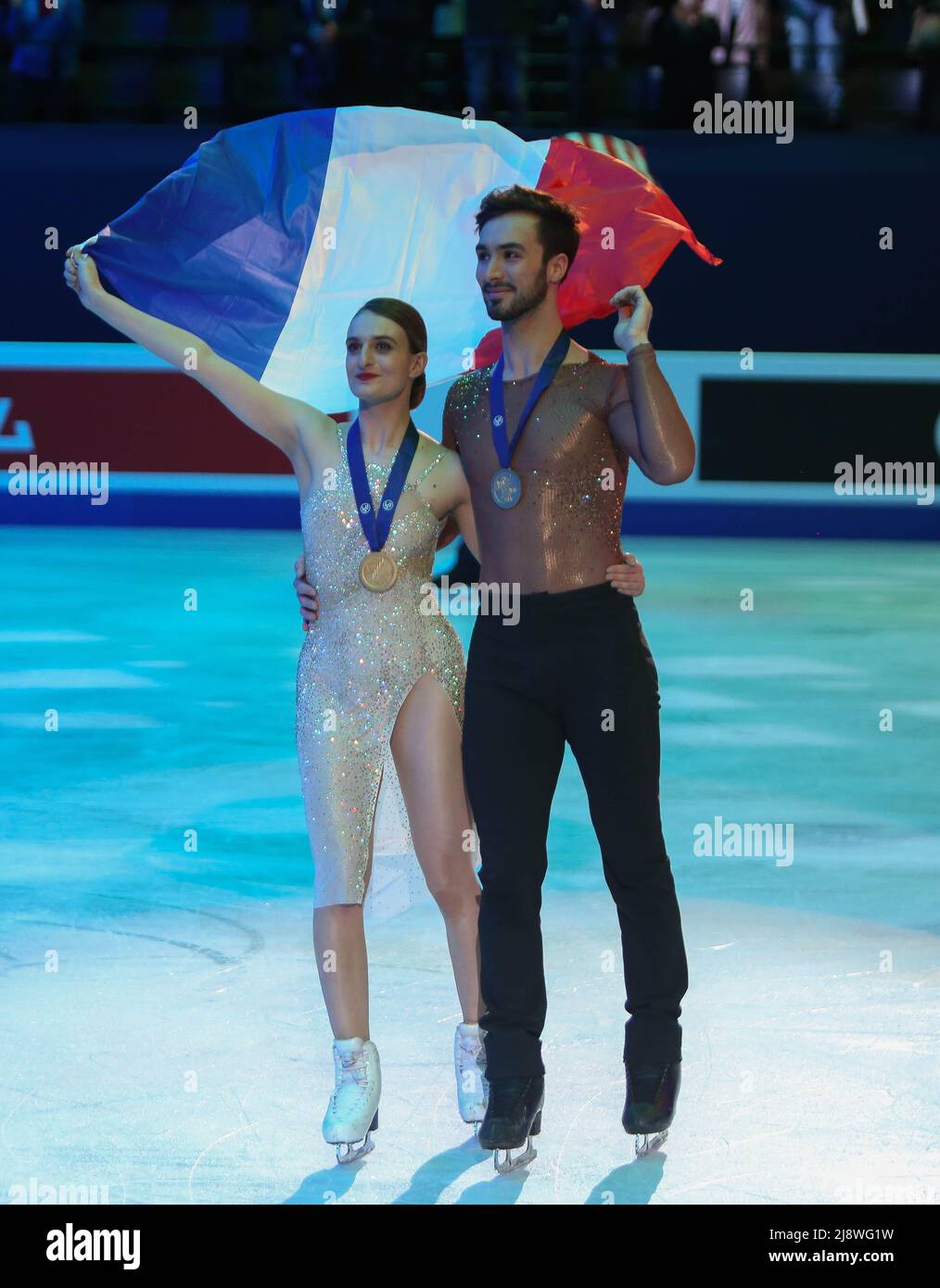Gabriella Papadakis / Guillaume Cizeron of France during the ISU World