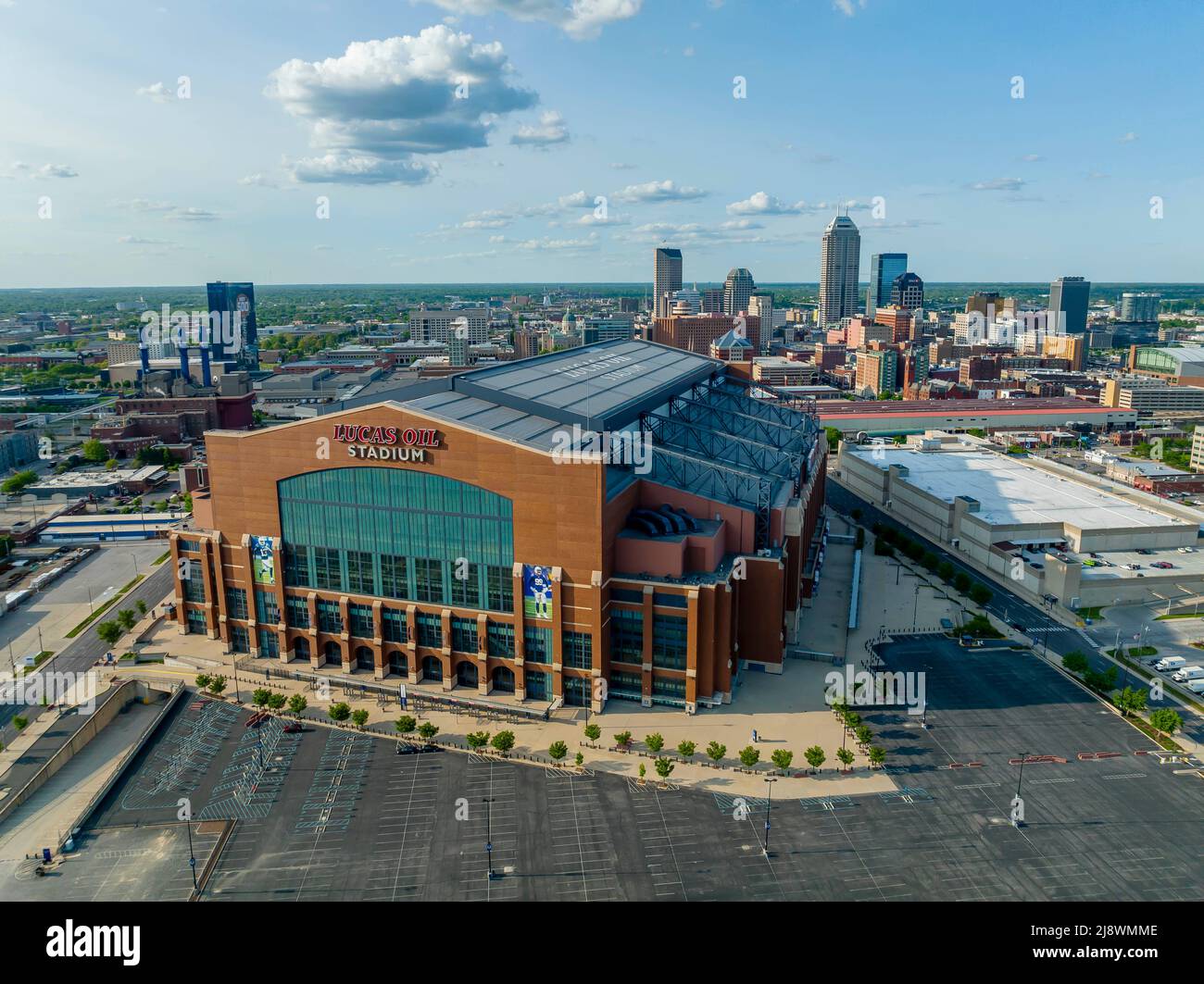 Aerial of lucas oil stadium hi-res stock photography and images - Alamy