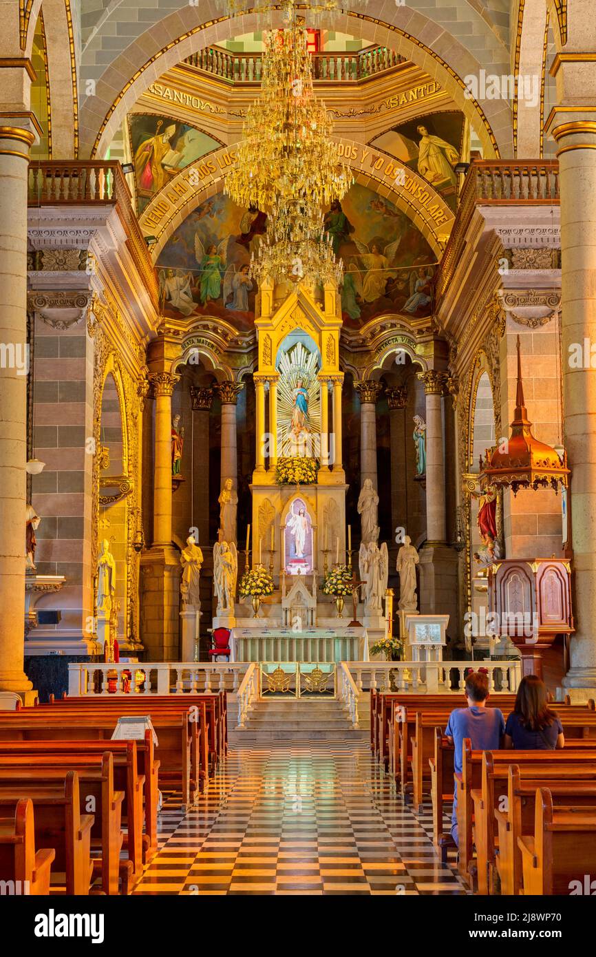 Cathedral Basilica in Old Town Mazatlan, Sinaloa, Mexico Stock Photo