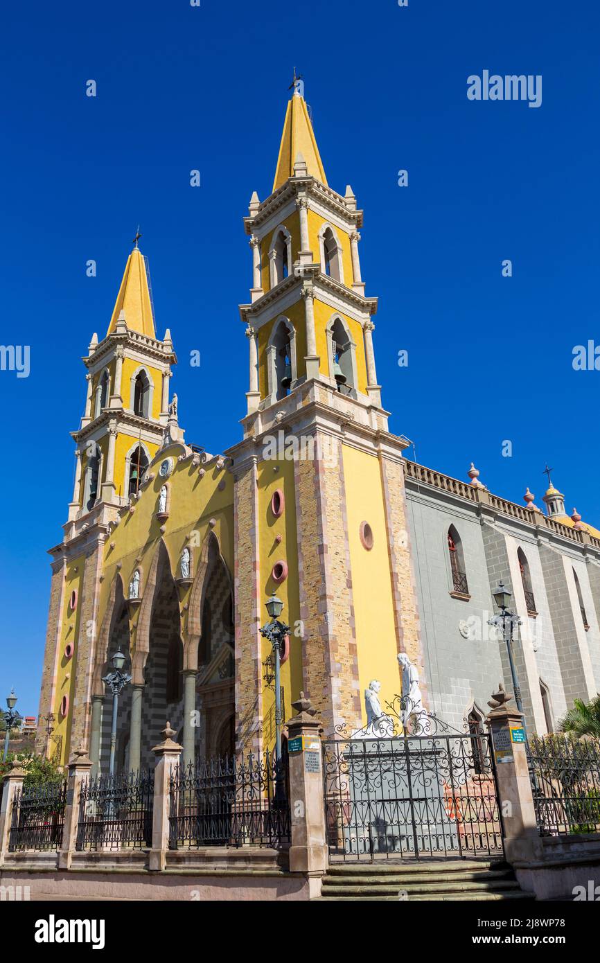 Cathedral Basilica in Old Town Mazatlan, Sinaloa, Mexico Stock Photo