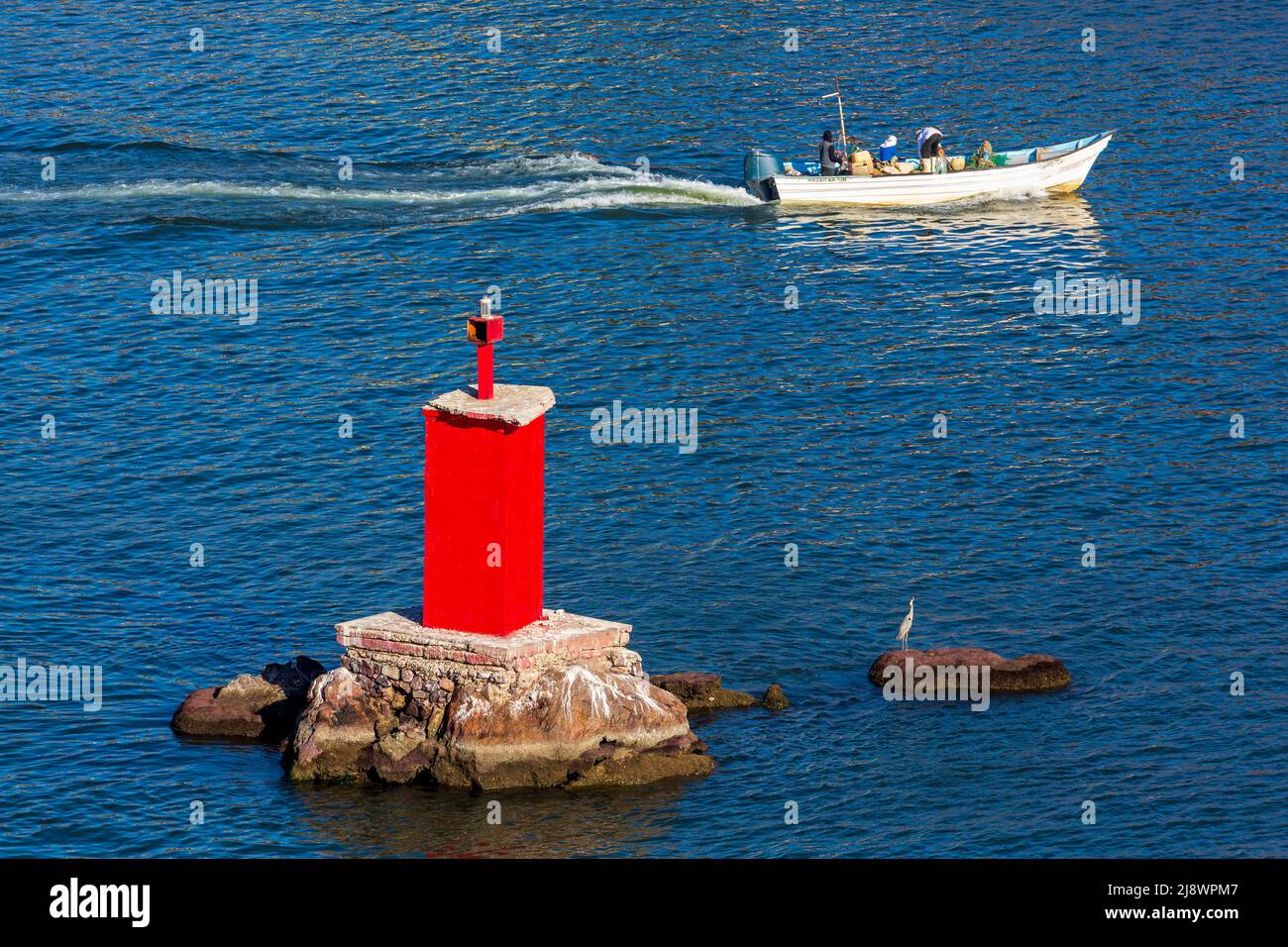 Channel marker, Port of Mazatlan, Sinaloa, Mexico Stock Photo Alamy