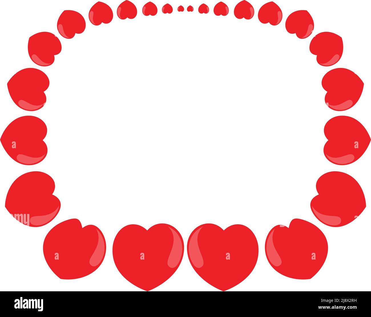 vector drawing heart shape design Stock Photo