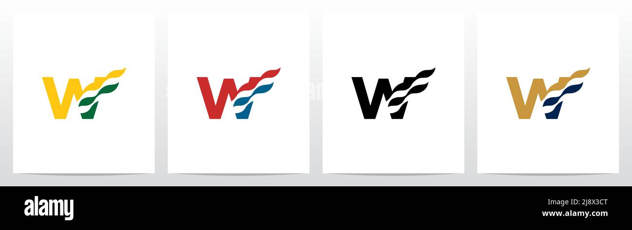 W logo flag hi-res stock photography and images - Alamy