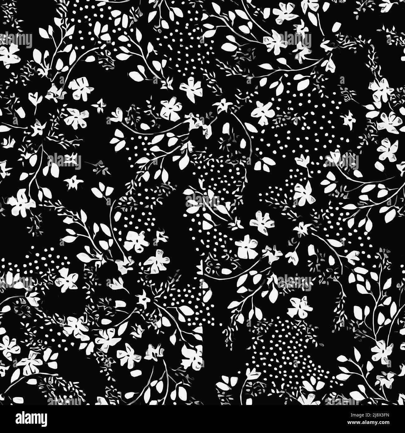Textile and wallpaper patterns. A printable digital illustration work ...