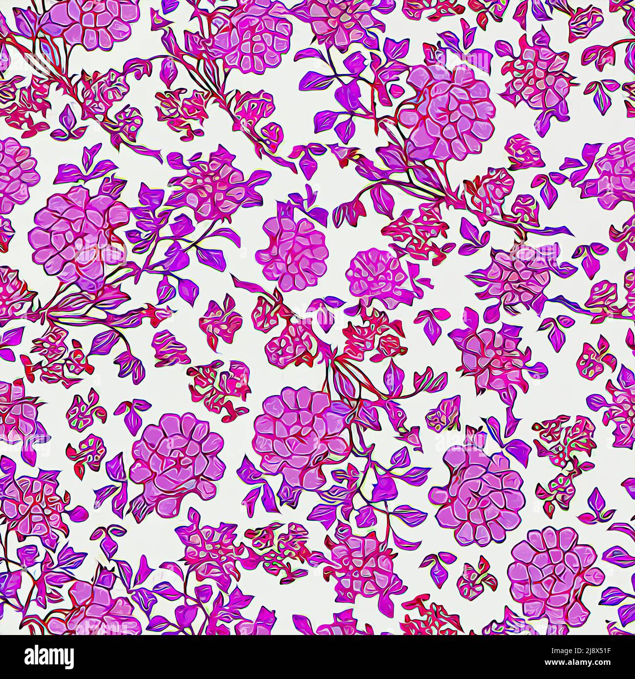 Textile and wallpaper patterns. A printable digital illustration work ...