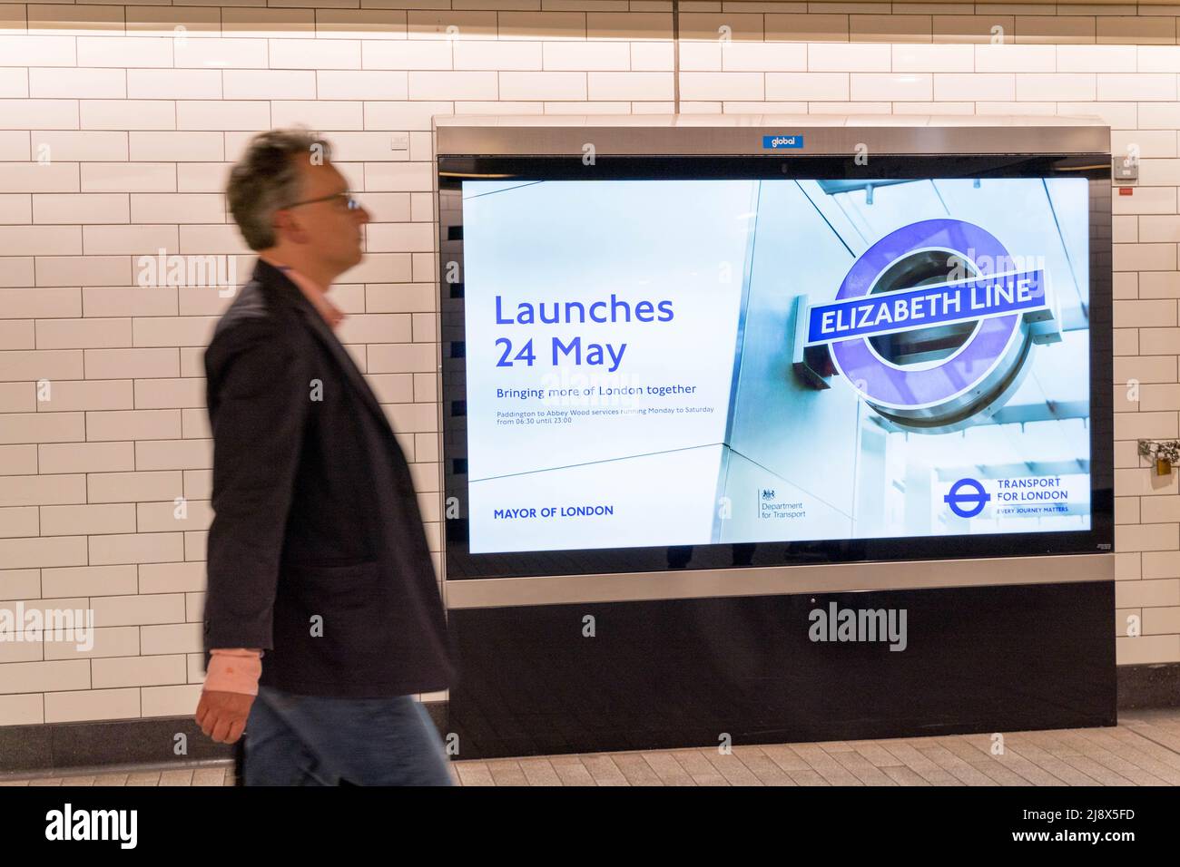 24th May 2022 is advertised on digital board as the launch day for