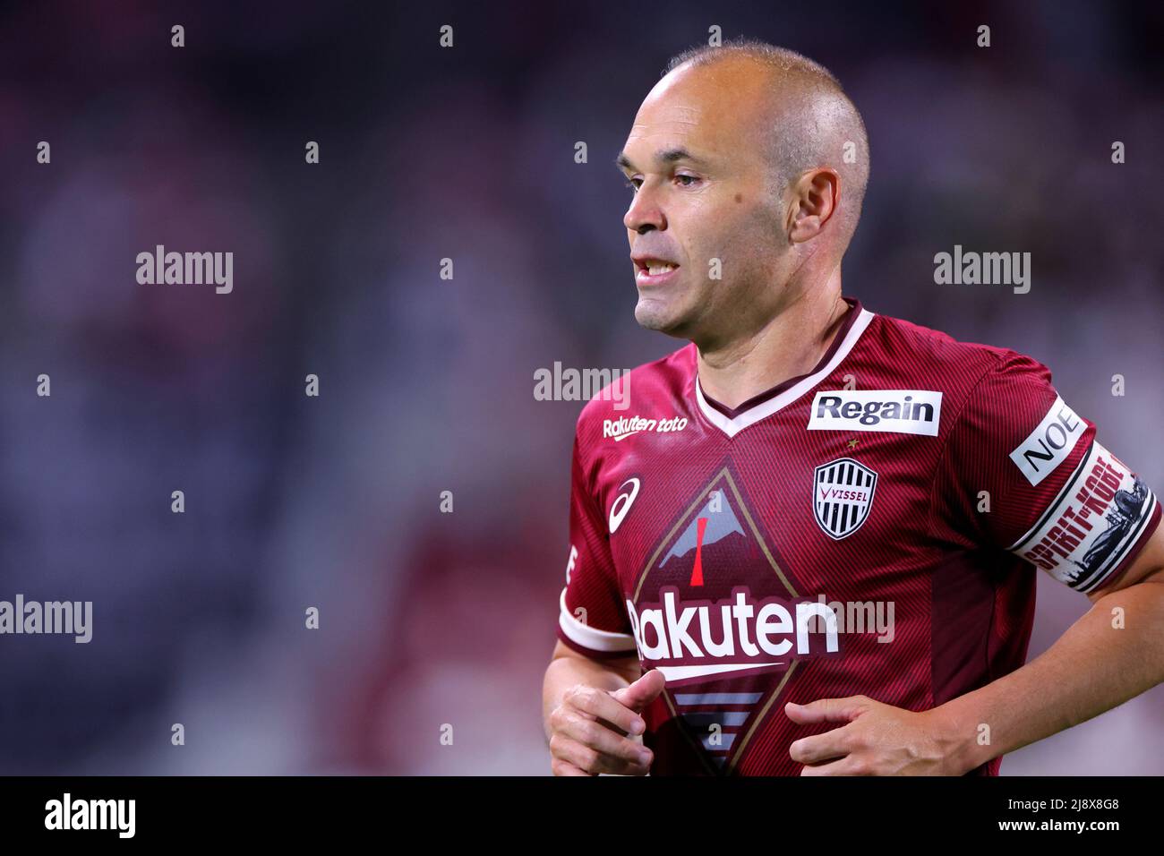 Hyogo, Japan. 18th May, 2022. Andres Iniesta (Vissel) Football/Soccer :  2022 J1 League match between Vissel Kobe 0-1 Kawasaki Frontale at Noevir  Stadium Kobe in Hyogo, Japan . Credit: Naoki Nishimura/AFLO SPORT/Alamy