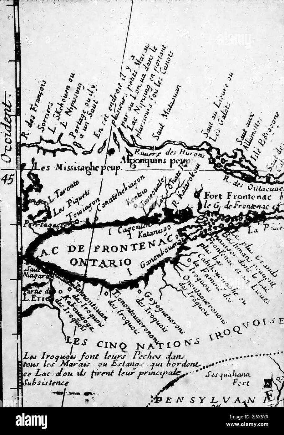 Map of the iroquois confederacy hires stock photography and images Alamy