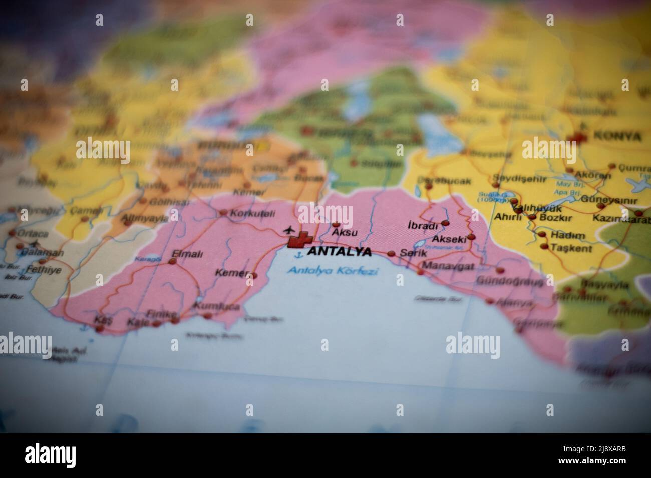 Map of antalya hires stock photography and images Alamy