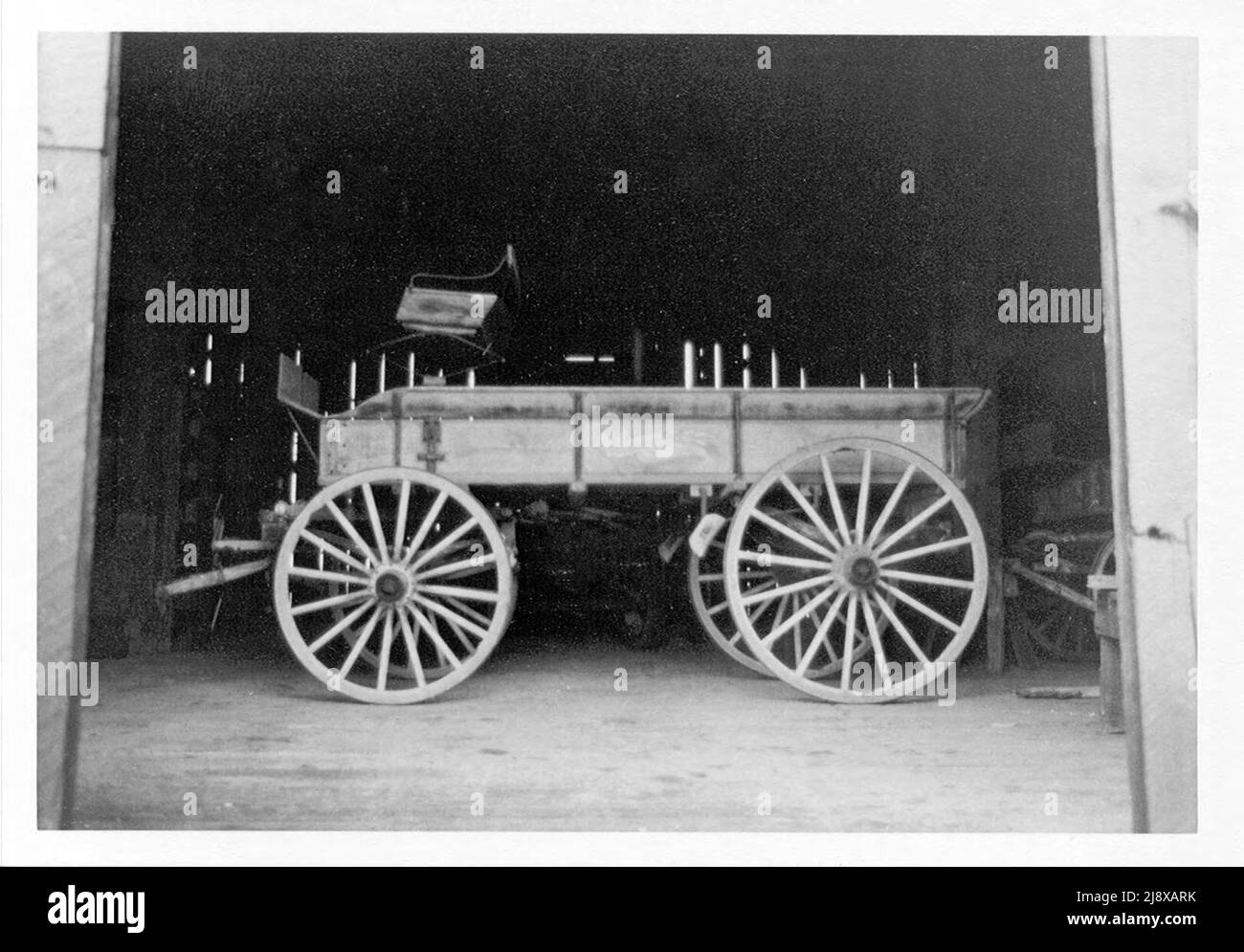 Wagon from Trench's Carriage Works in RichmondHill  ca.   1890s Stock Photo