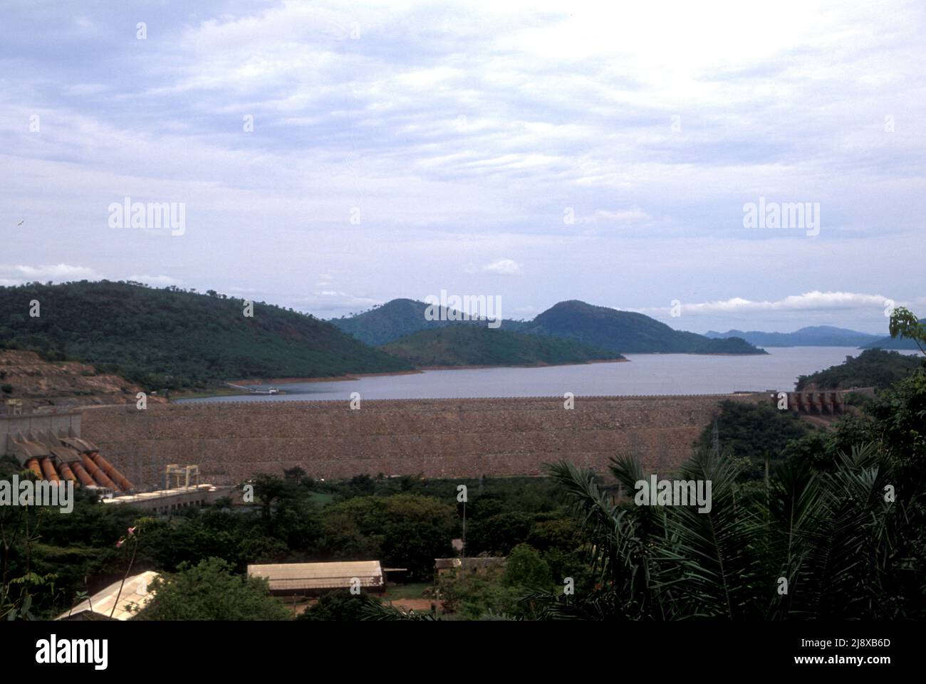 The Akosombo Dam, also known as the Volta Dam, is a hydroelectric dam