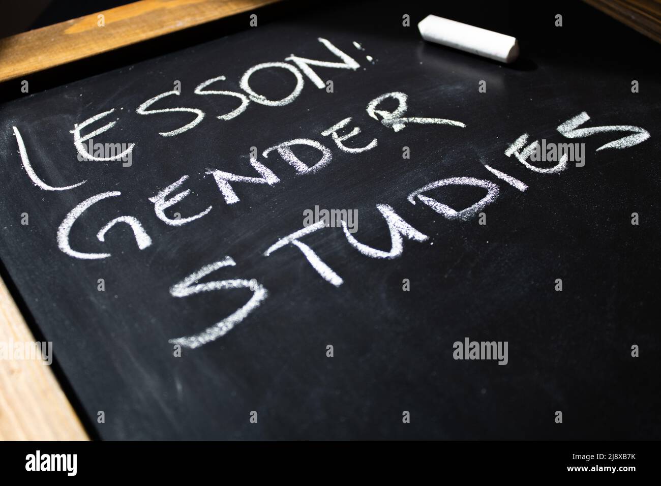 Lesson: Gender Studies on chalkboard Stock Photo