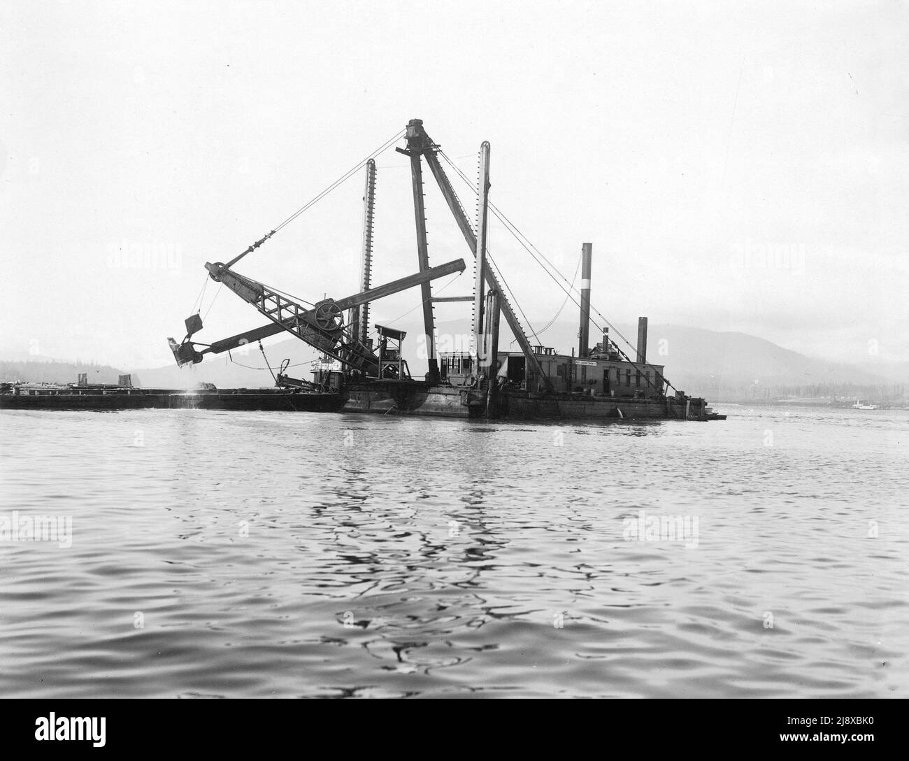 Vancouver's dipper dredge number 2 ca. 1916 Stock Photo Alamy