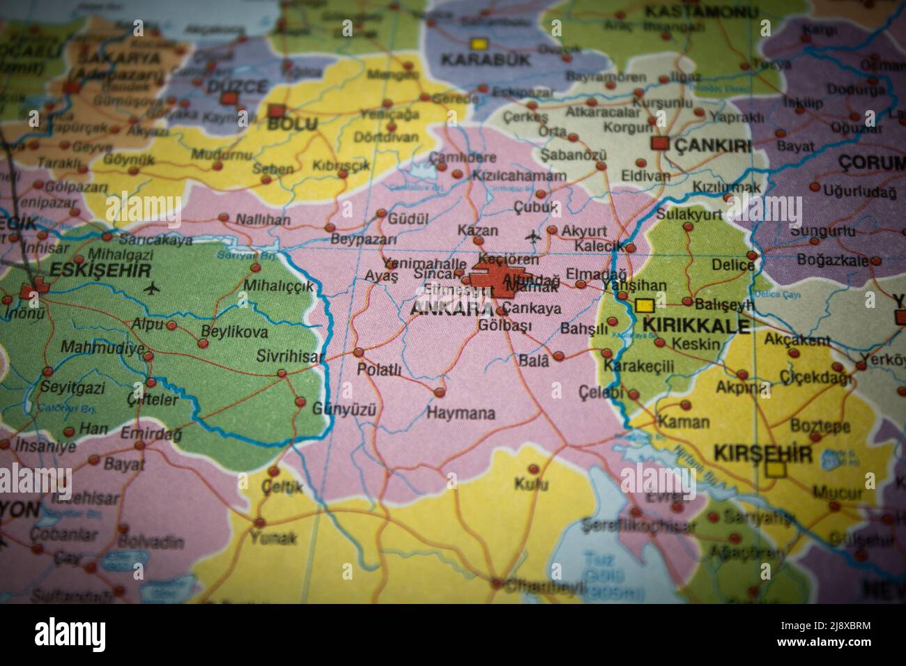 Ankara city map hi-res stock photography and images - Alamy