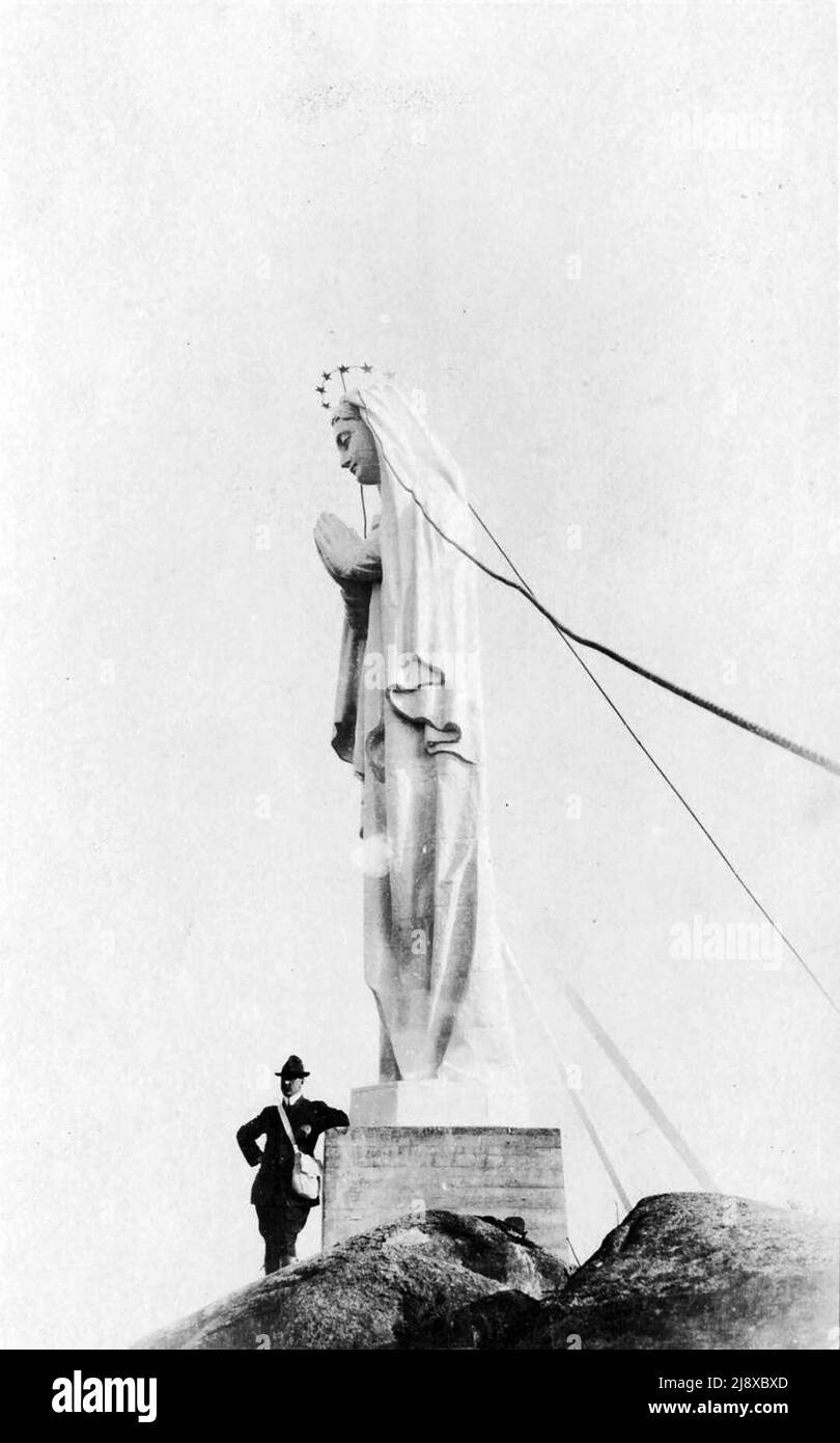 Statue of the Virgin, Cap Trinité, inaugurated on September 15, 1881 ca ...