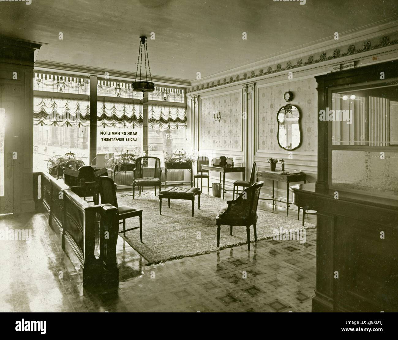Bank of Hamilton - Ladies Branch  ca.  between 1910-1940 Stock Photo