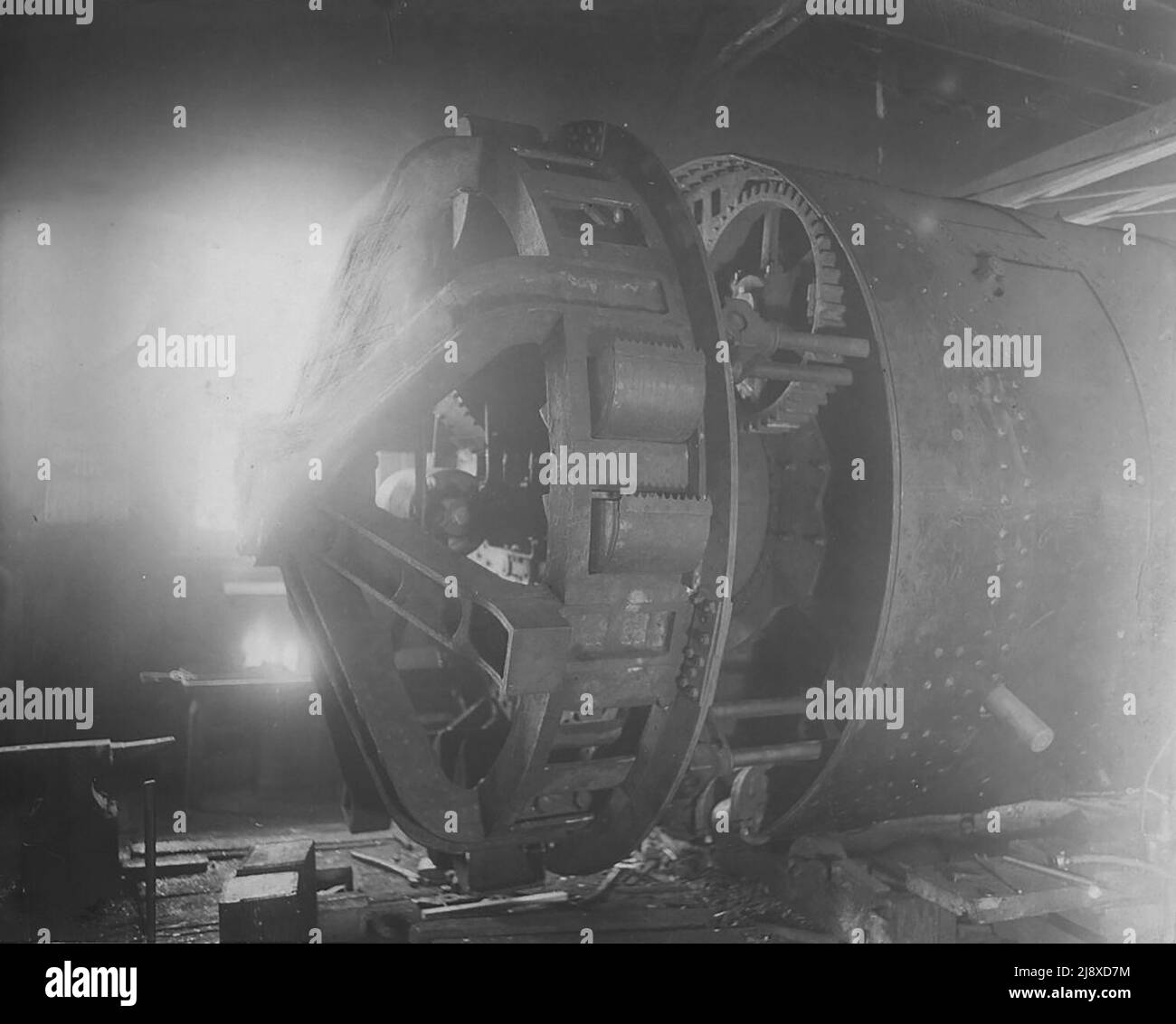 Haney and Miller Boring machine ca. 1890s Stock Photo Alamy