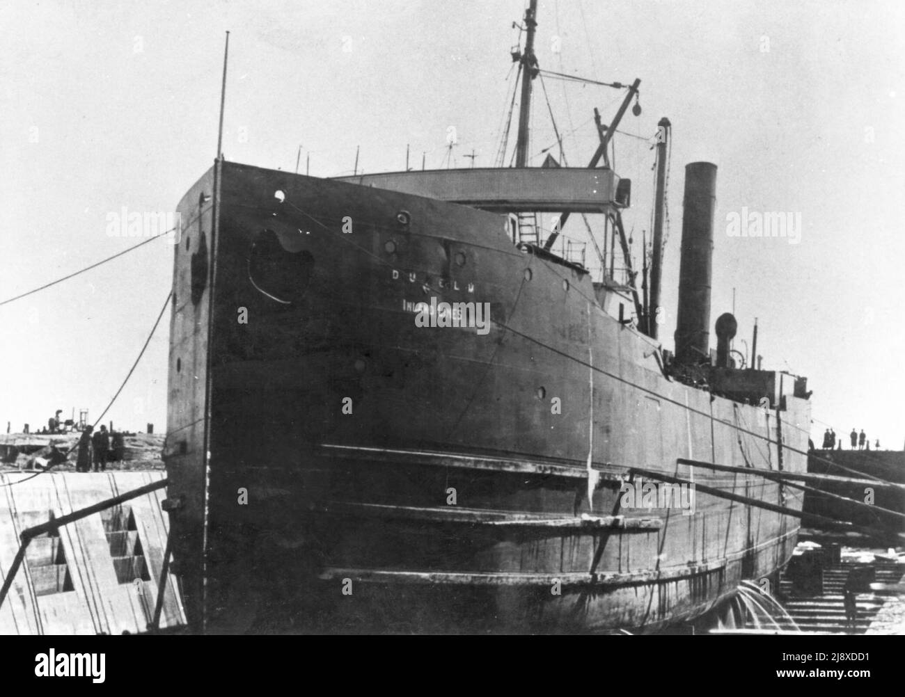 The package freighter Dunelm prior to her disappearance  ca.  before 1915 Stock Photo