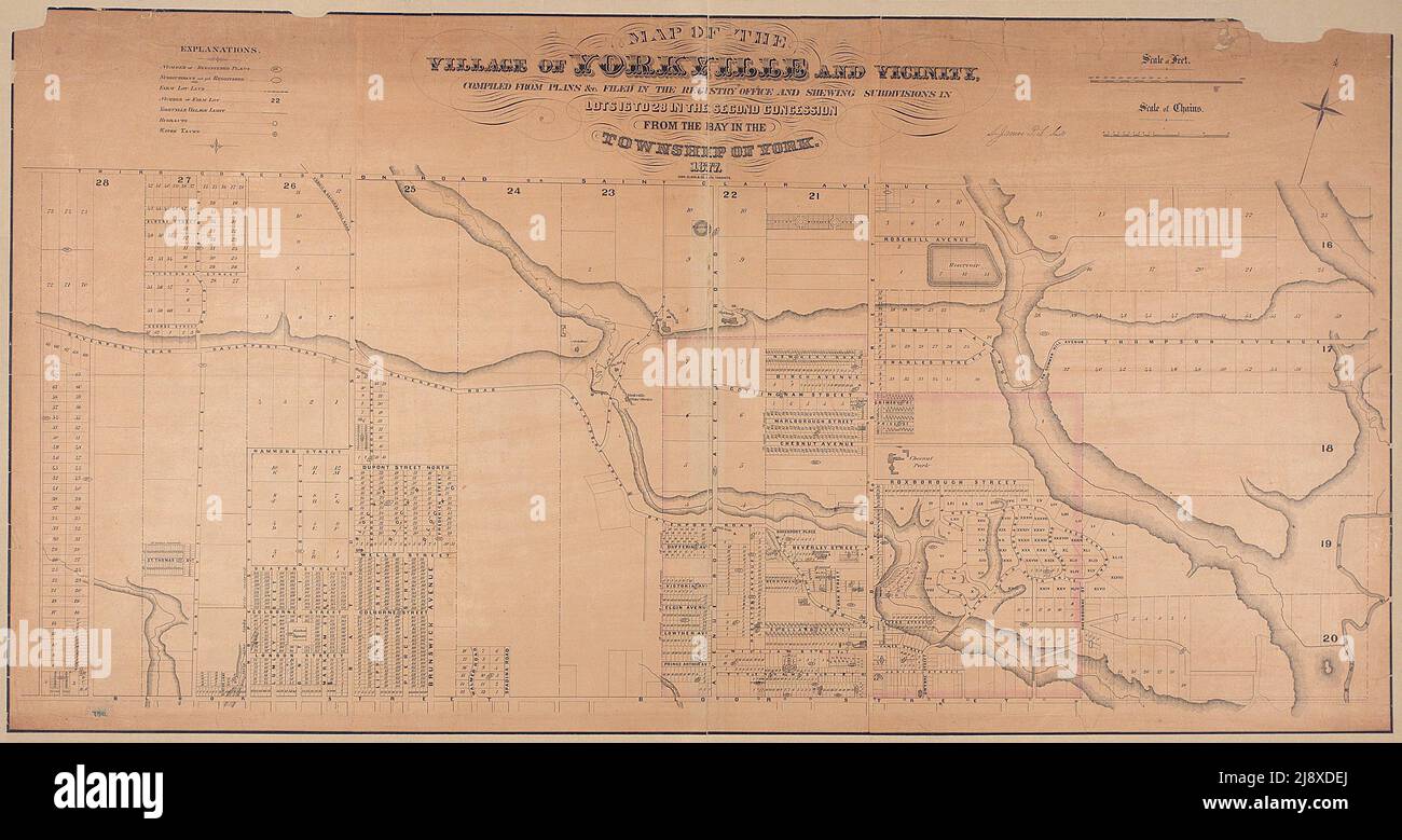 Map of yorkville hires stock photography and images Alamy