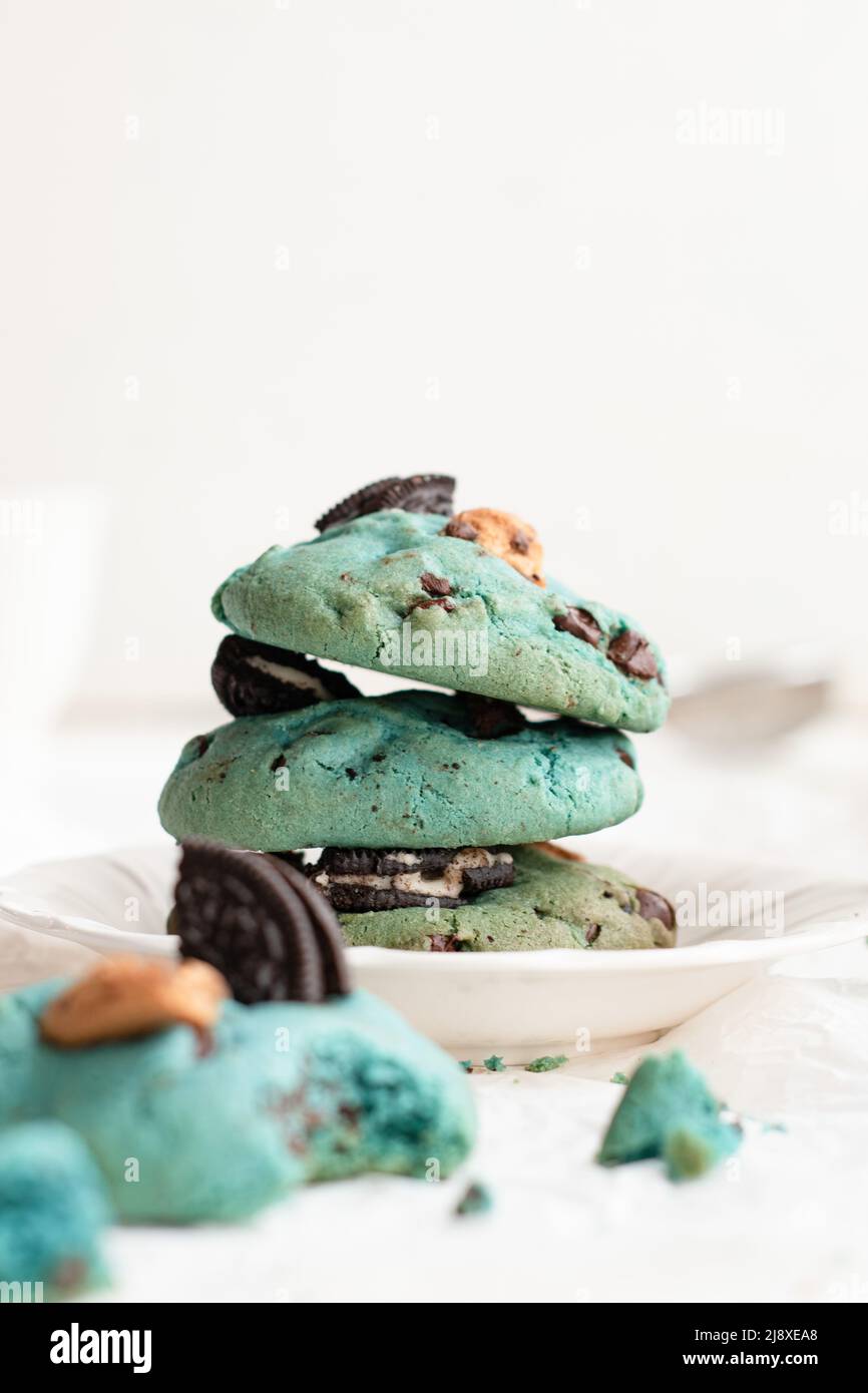 cookie monster cookies Stock Photo