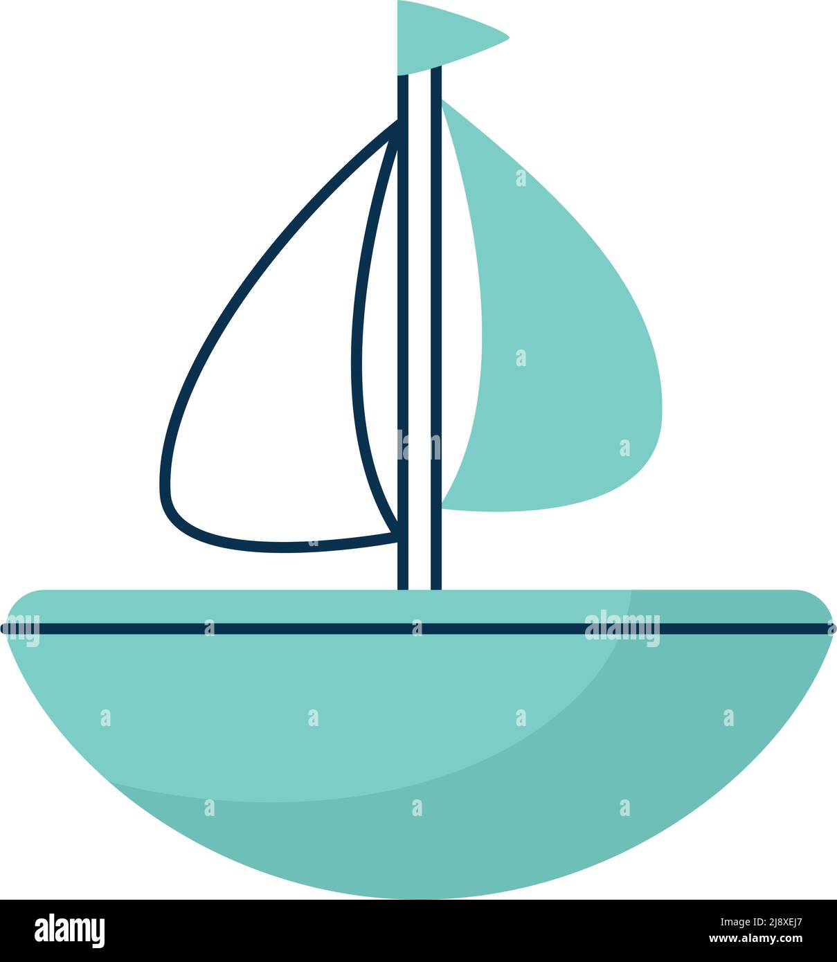blue sailboat design Stock Vector Image & Art - Alamy