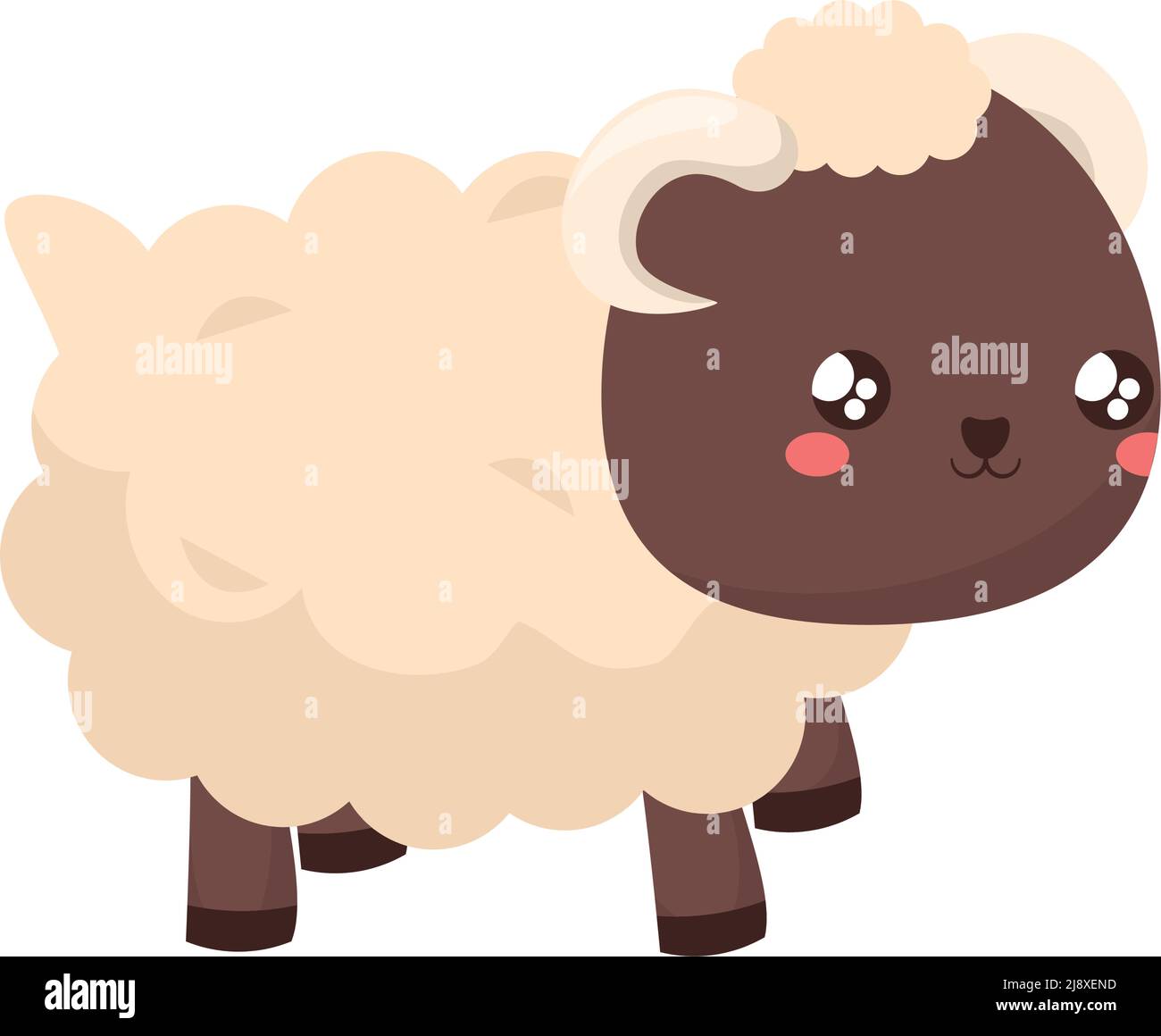 kawaii sheep design Stock Vector Image & Art - Alamy
