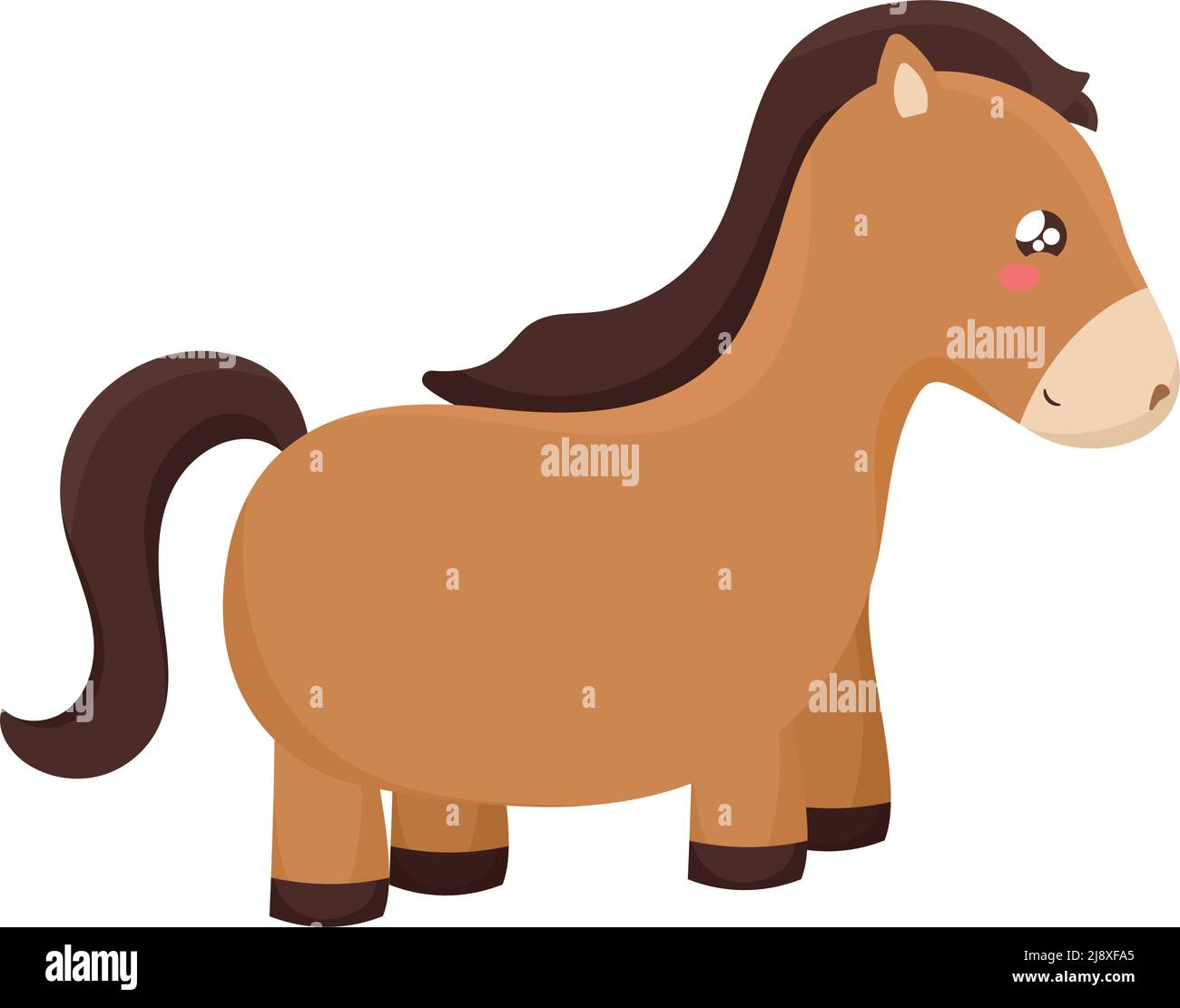 kawaii horse design Stock Vector Image & Art Alamy