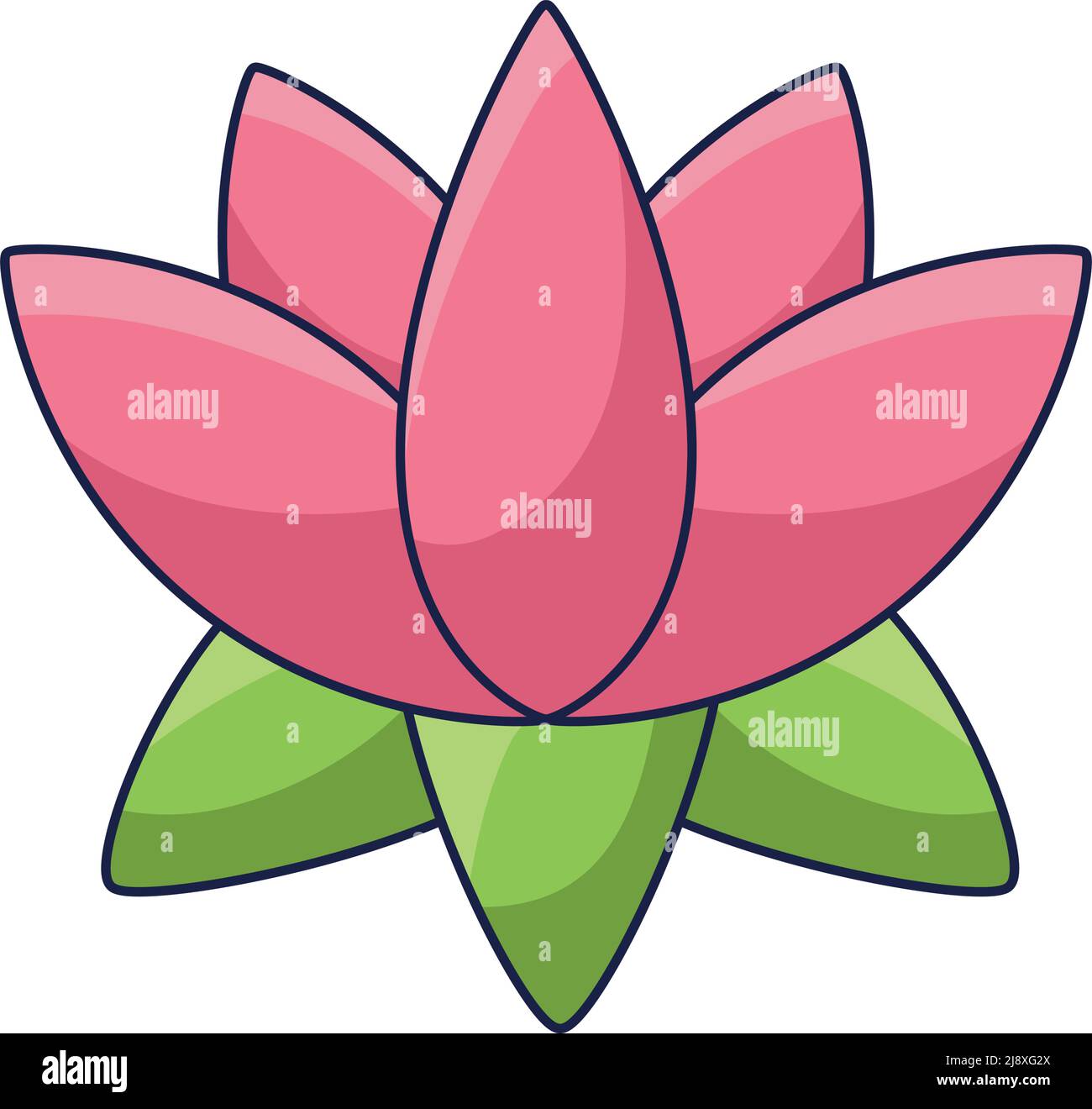 pink lotus flower Stock Vector Image & Art - Alamy