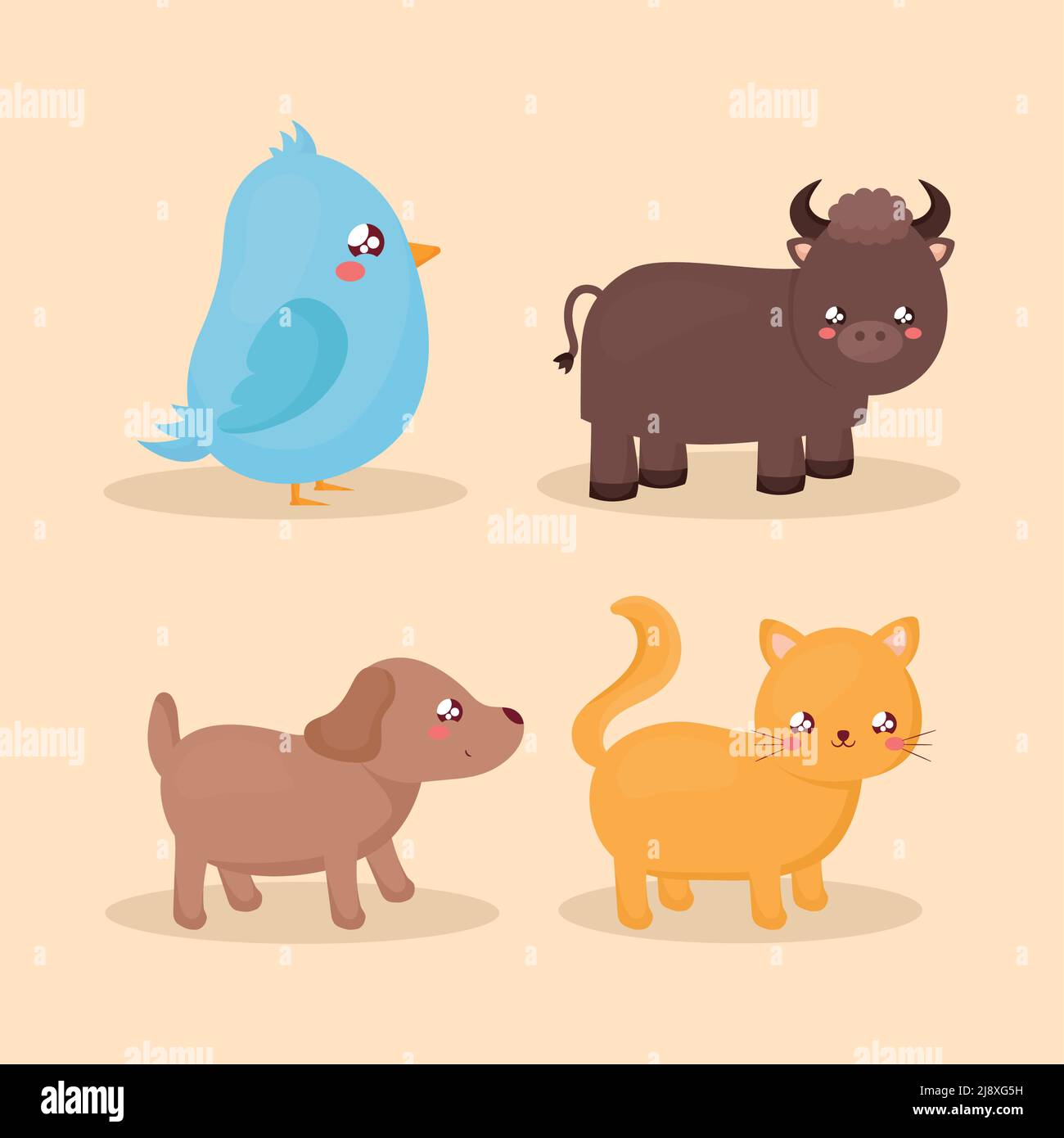farm animals set Stock Vector Image & Art - Alamy