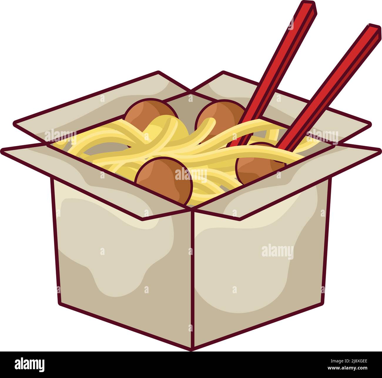 noodle box design Stock Vector Image & Art Alamy