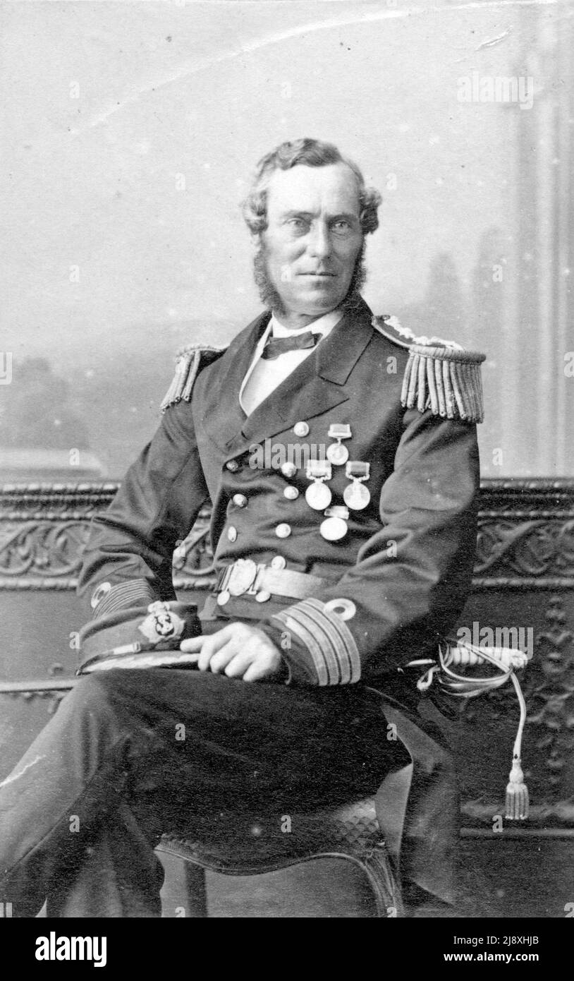 Captain Price of HMS Scout  ca.  1860 Stock Photo