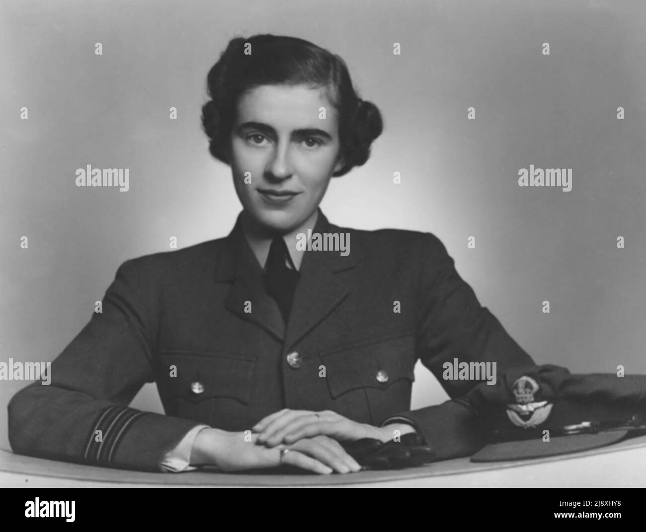 Royal Canadian Air Force Wing Officer Willa Walker. Wilhelmina Walker was the Commander of the Women's Division of the Royal Canadian Air Force during the Second World War  ca.  1942 Stock Photo