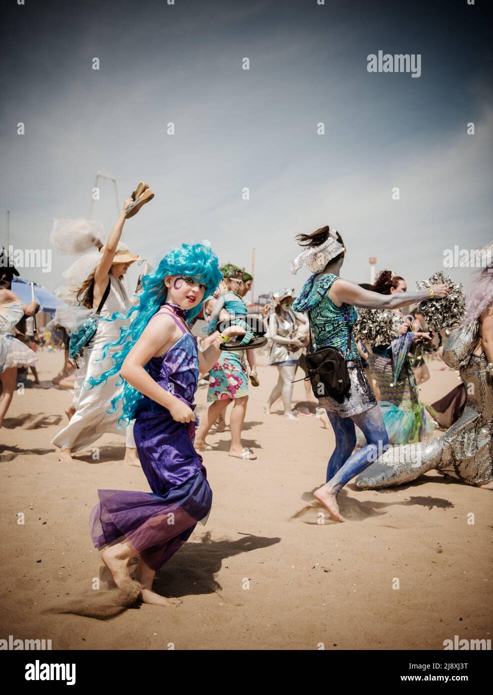 Mermaid parade in Coney Island, Brooklyn, New York City Stock Photo Alamy