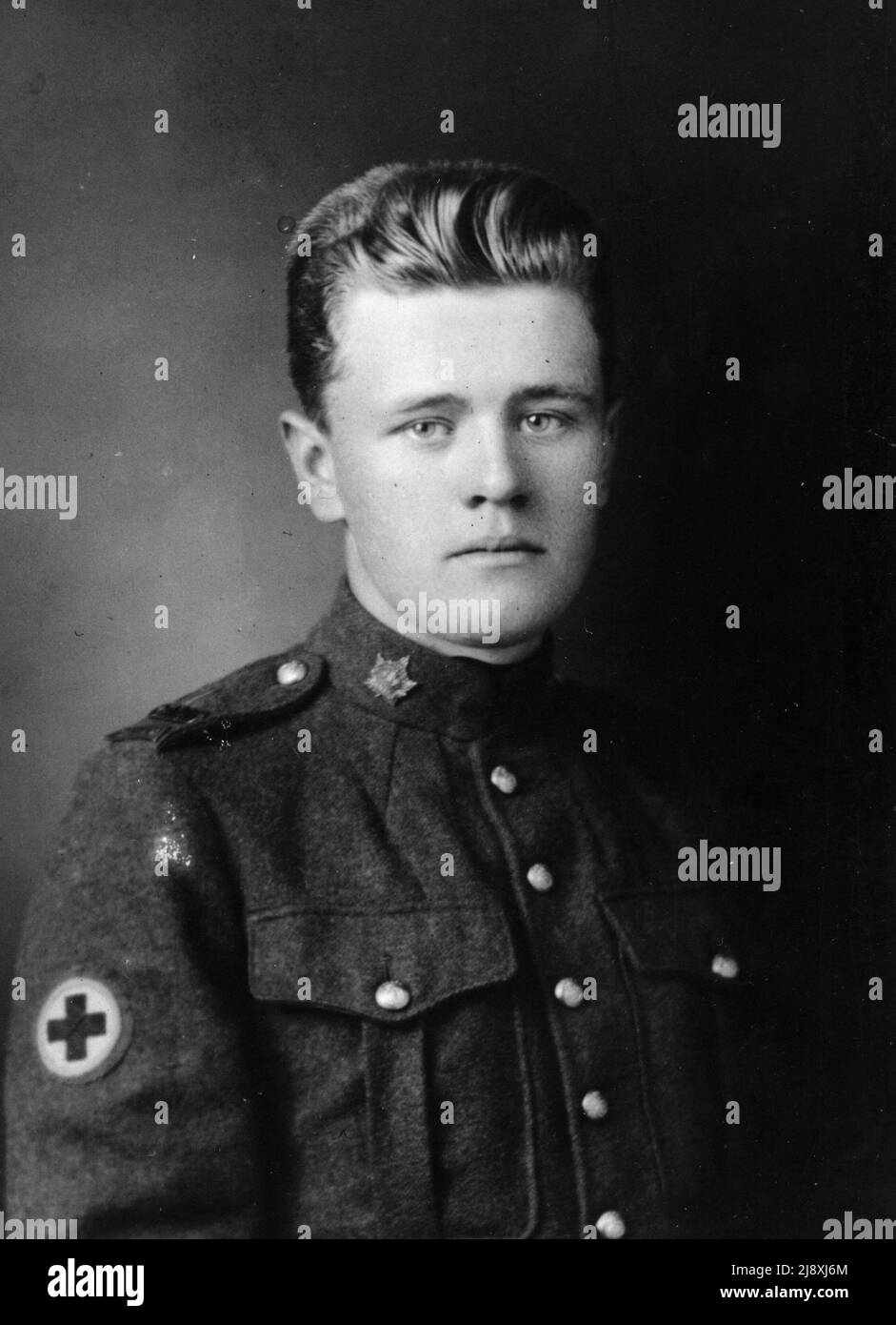 World War One photograph of Lynn Garrison's father ca. 1918 Stock Photo