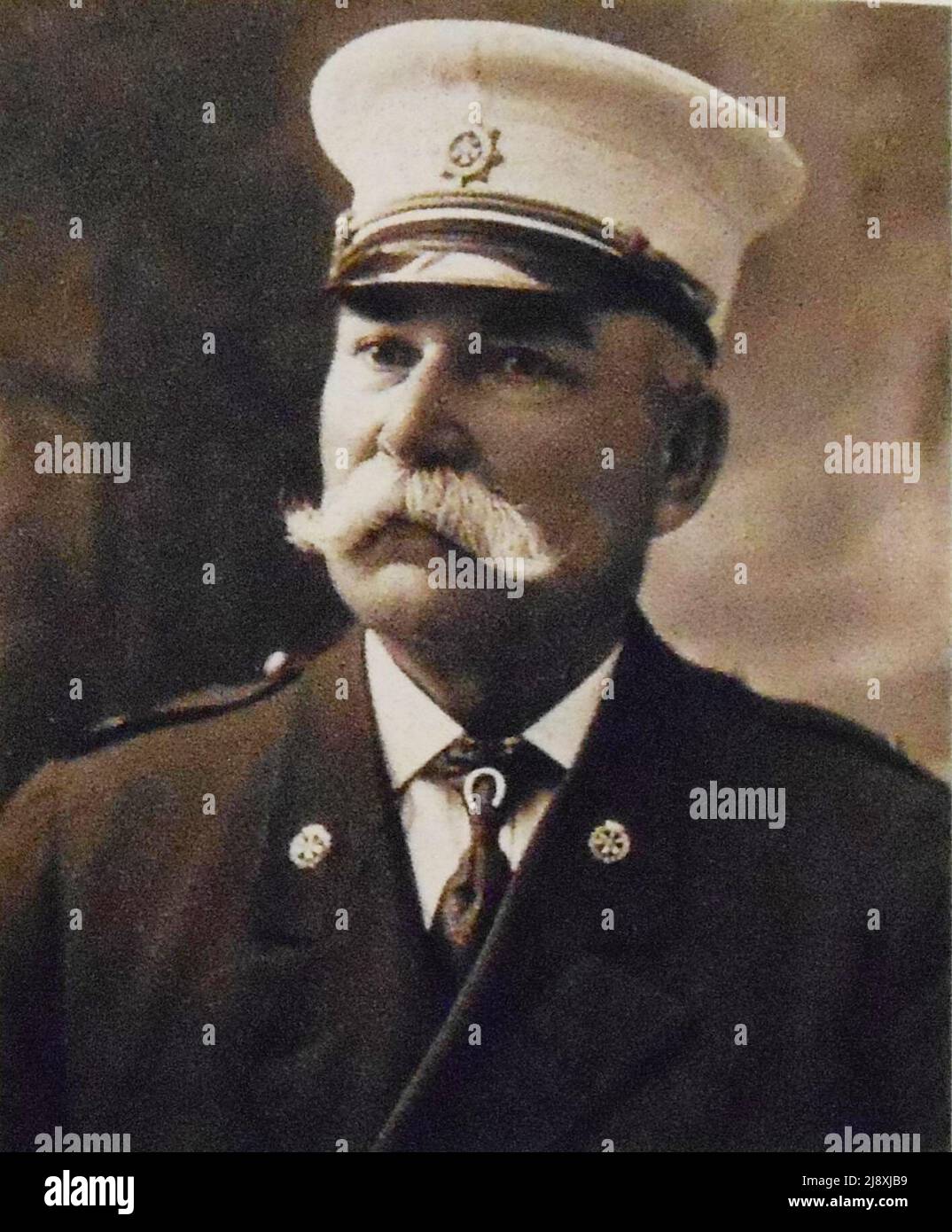 James Doolan, first chief instructor of the Montreal fire school  ca.  1909 Stock Photo