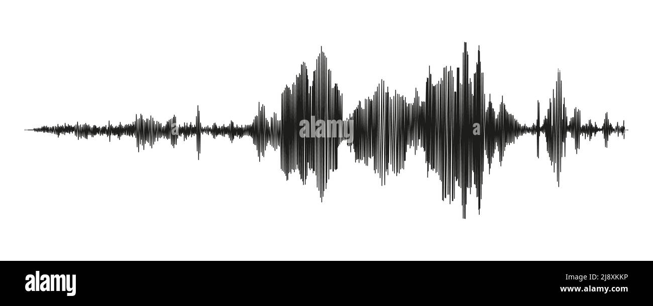 Seismograph measurement or lie detector graph. Seismic measurements with data record. Vector illustration isolated in white background Stock Vector
