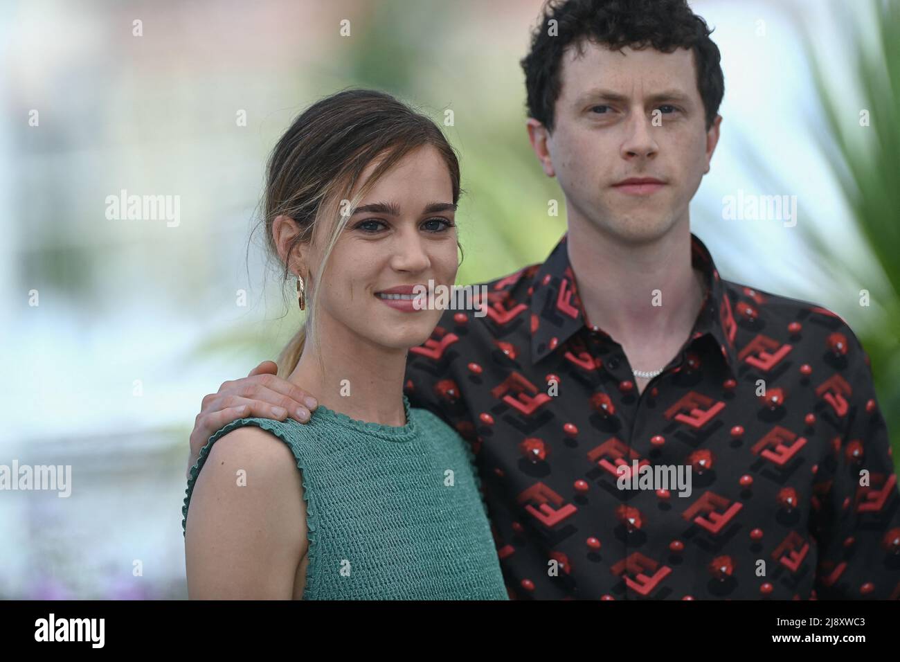 Matilda Anna Ingrid Lutz and Finnegan Oldfield attending the photocall