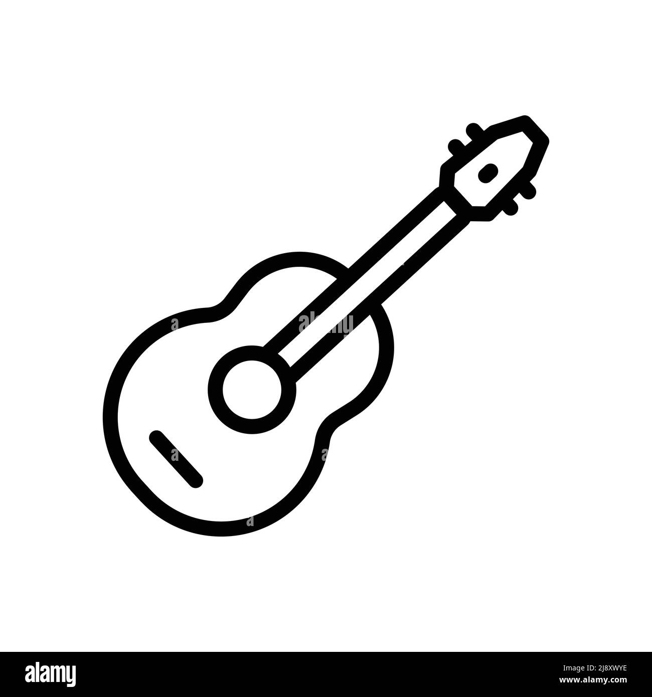 Acoustic Guitar Icon Line Style High Resolution Stock Photography and  Images - Alamy