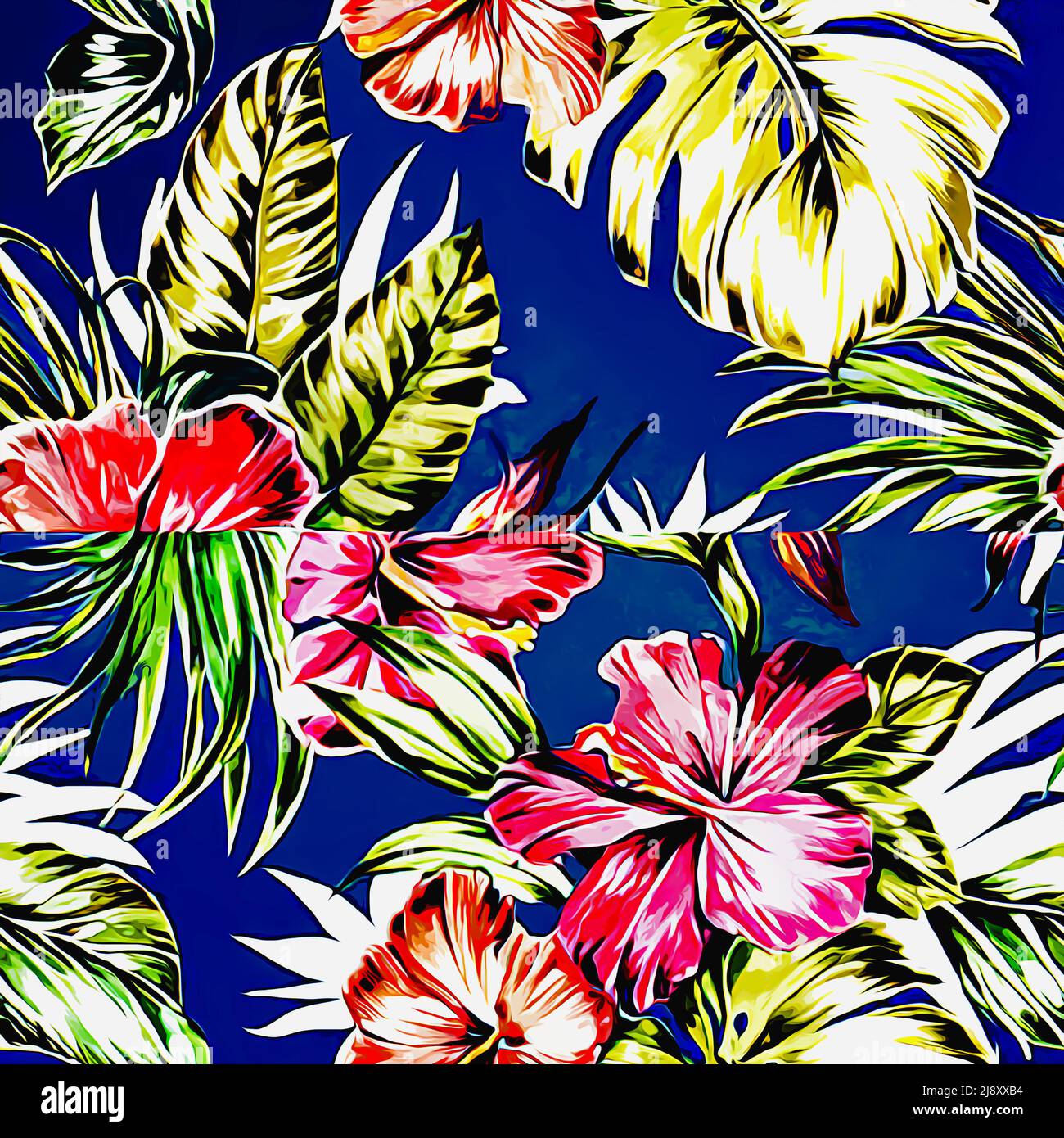 Textile and wallpaper patterns. A printable digital illustration work ...