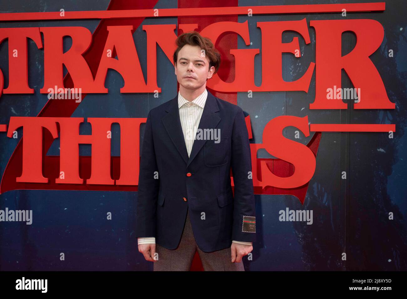 Charlie Heaton at photocall for the premiere of the television series Stranger Things Season 4 in Madrid, May 18, 2022. Credit: CORDON PRESS/Alamy Live News Stock Photo