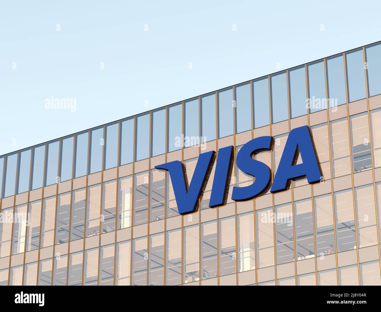 San Francisco, CA, USA. May 2, 2022. Editorial Use Only, 3D CGI. Visa