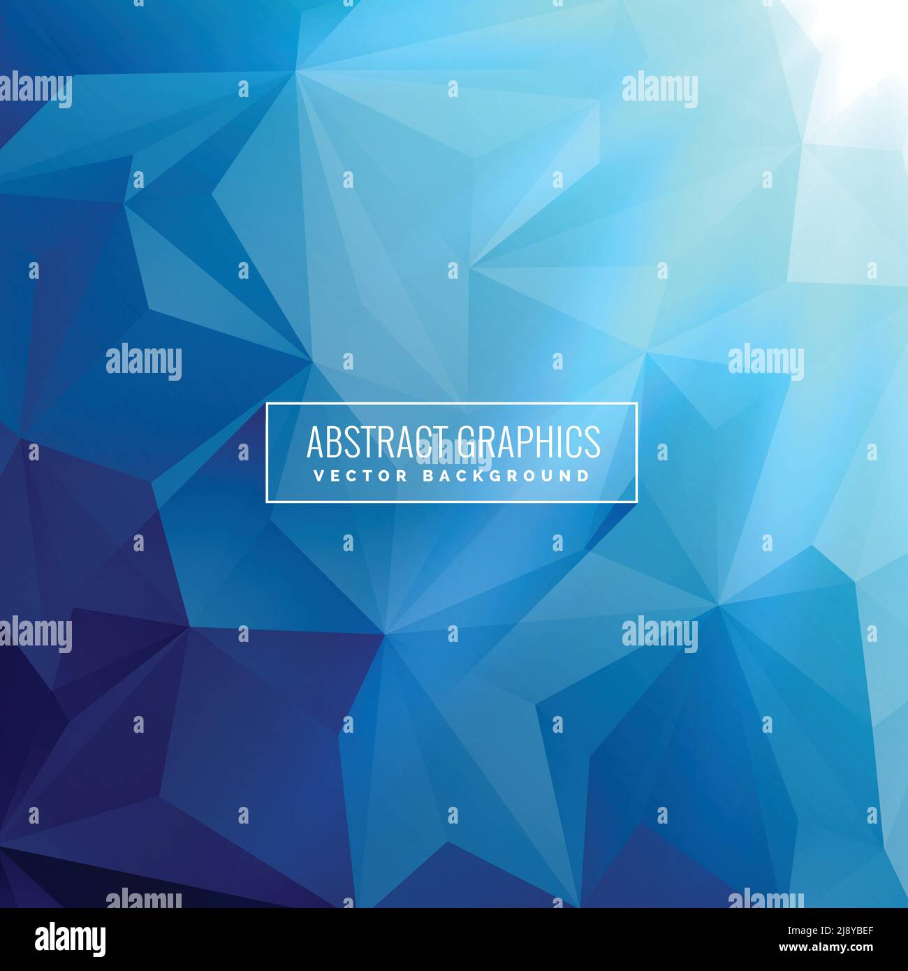 abstract blue background with low poly triangle shapes Stock Vector ...