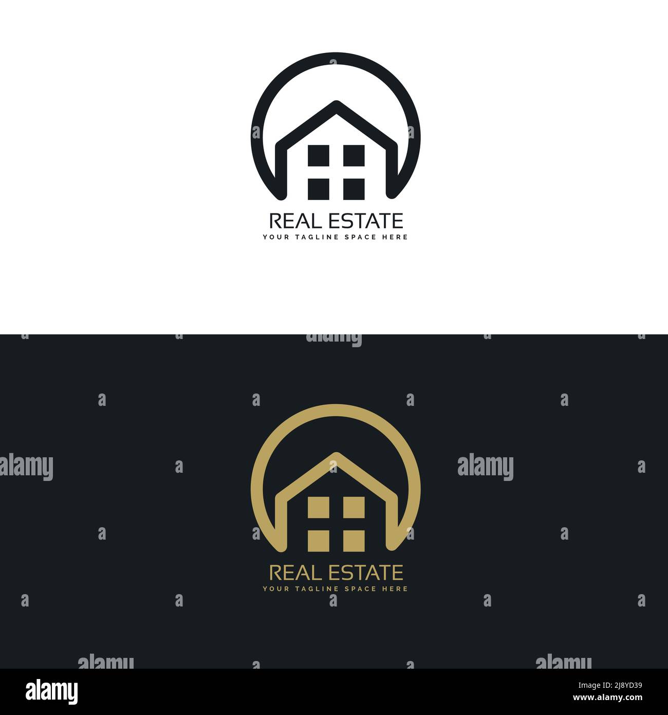 real estate logo design template Stock Vector Image & Art - Alamy